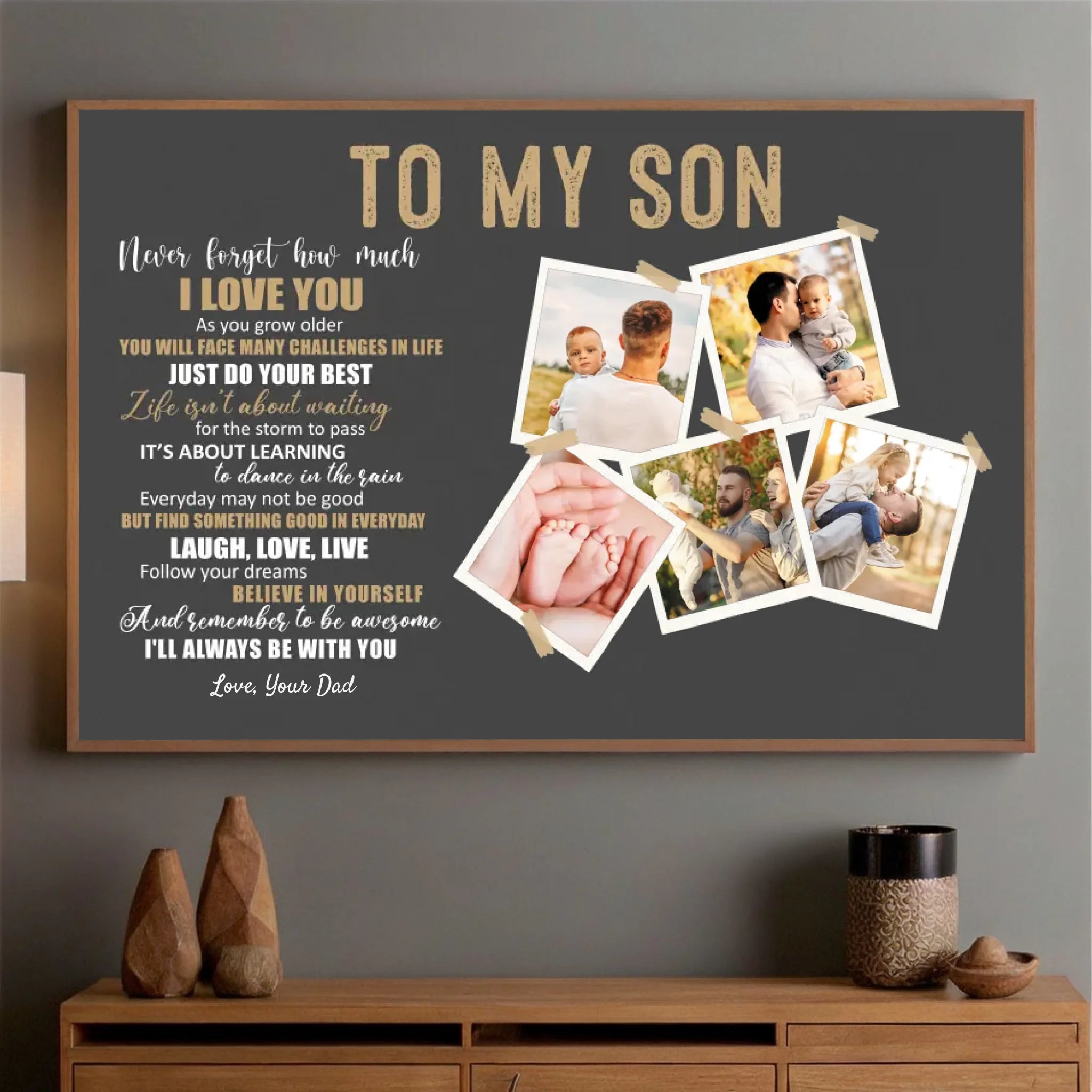 Personalized Motivational Poster for Son – A Gift to Inspire - 89Prints