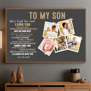 Personalized Motivational Poster for Son – A Gift to Inspire - 89Prints