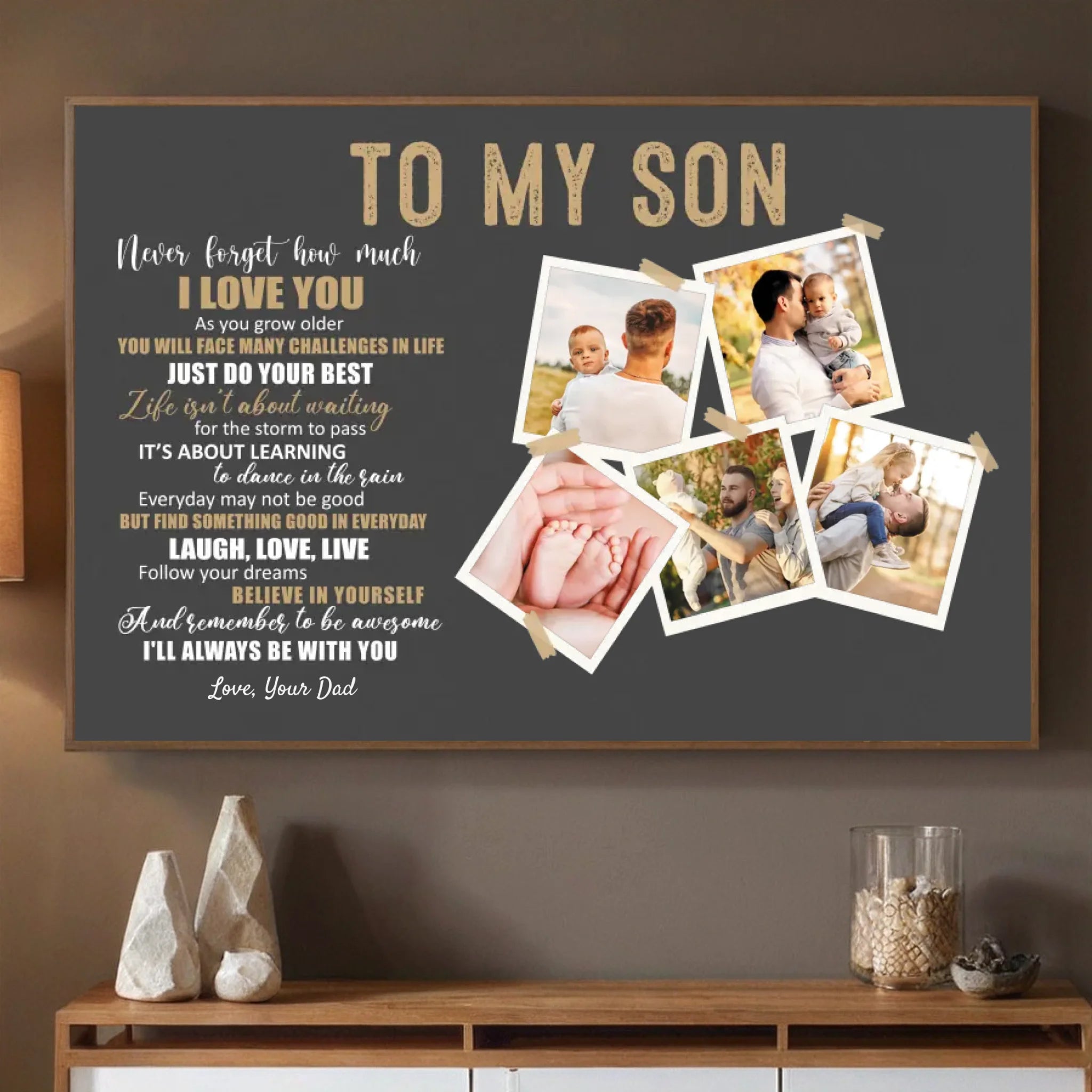 Personalized Motivational Poster for Son – A Gift to Inspire - 89Prints