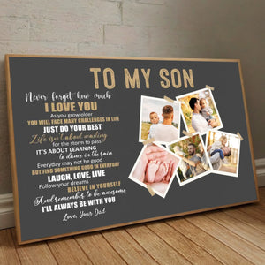 Personalized Motivational Poster for Son – A Gift to Inspire - 89Prints