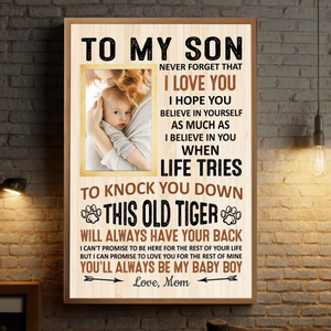 A Timeless Gift: Custom Poster for Your Son with Love - 89Prints