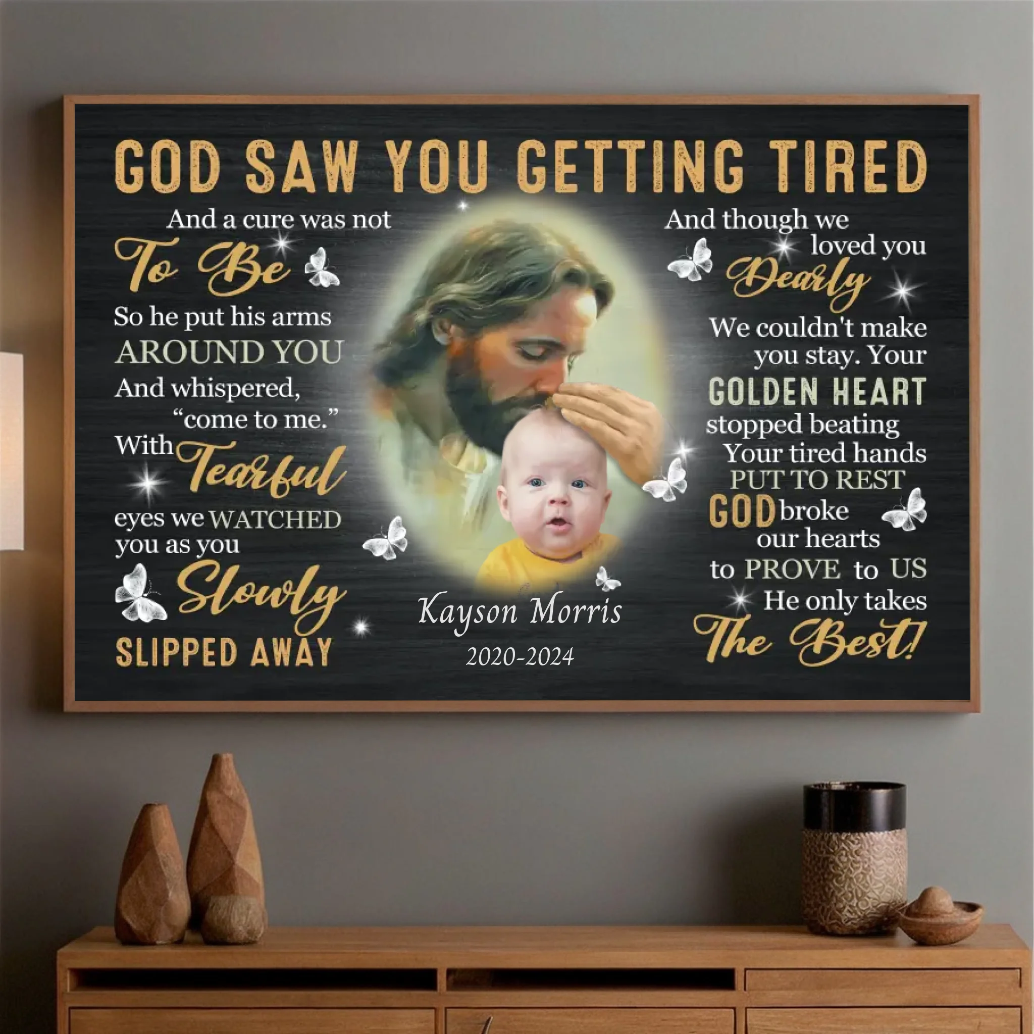 Customized Poster – A Loving Memorial Tribute for Your Beloved Son - 89Prints