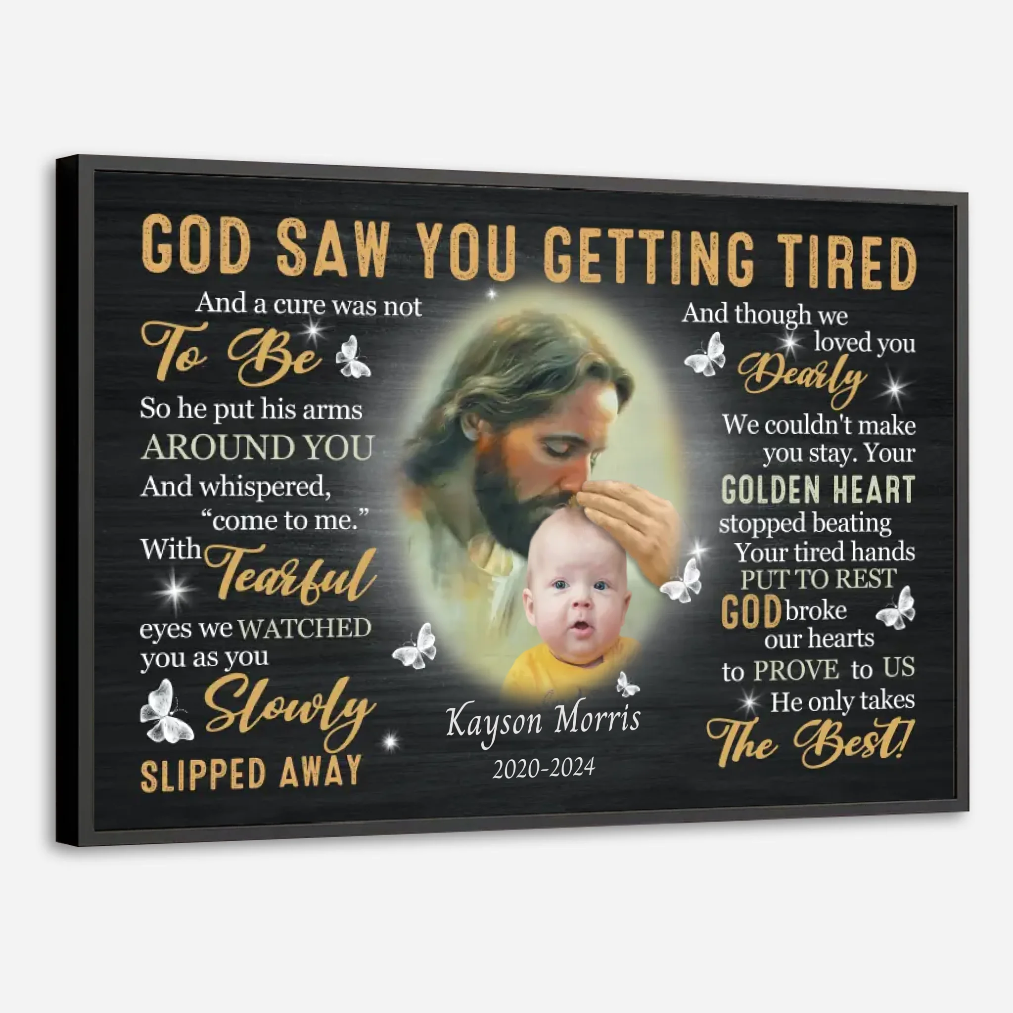 Customized Poster – A Loving Memorial Tribute for Your Beloved Son - 89Prints