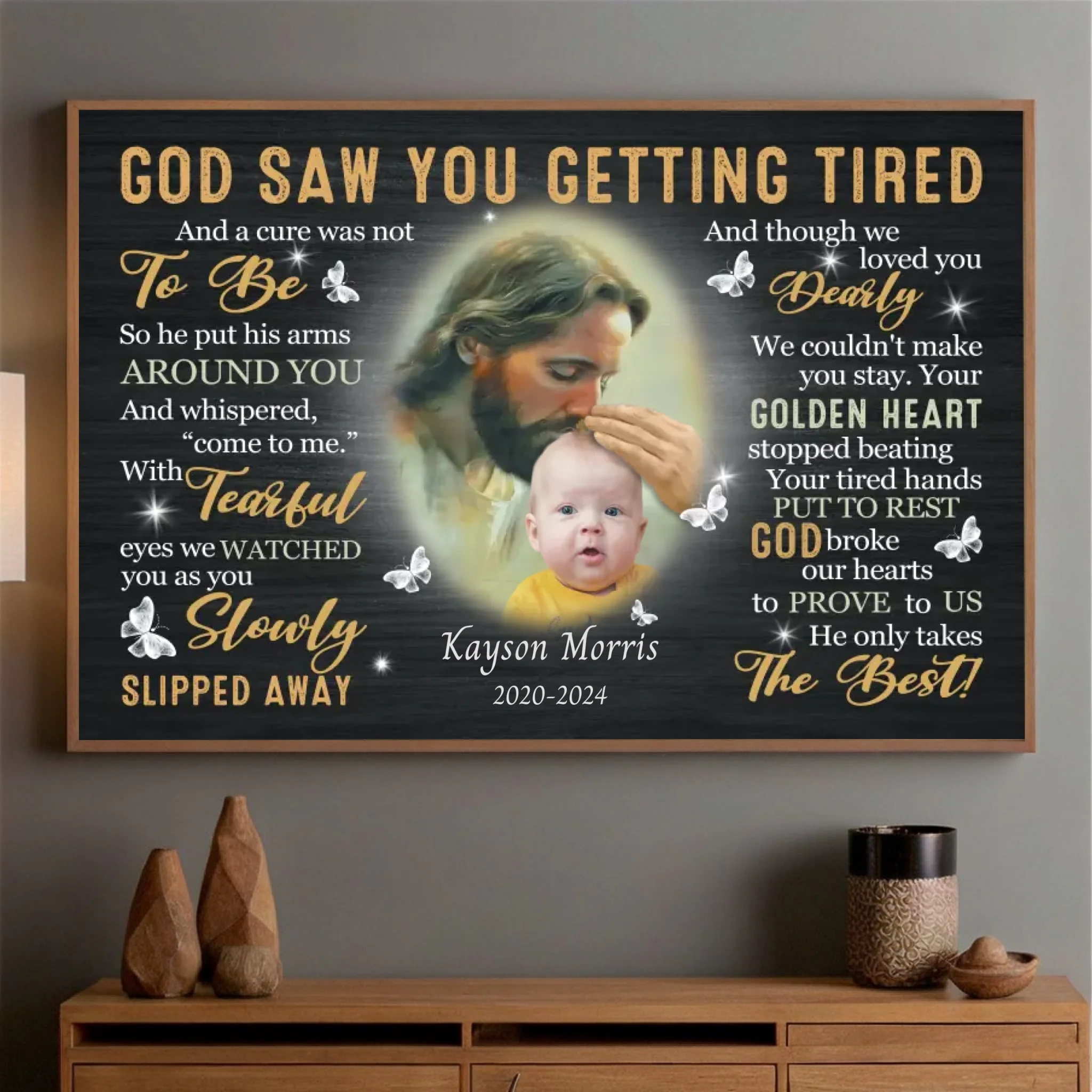 Customized Poster – A Loving Memorial Tribute for Your Beloved Son - 89Prints
