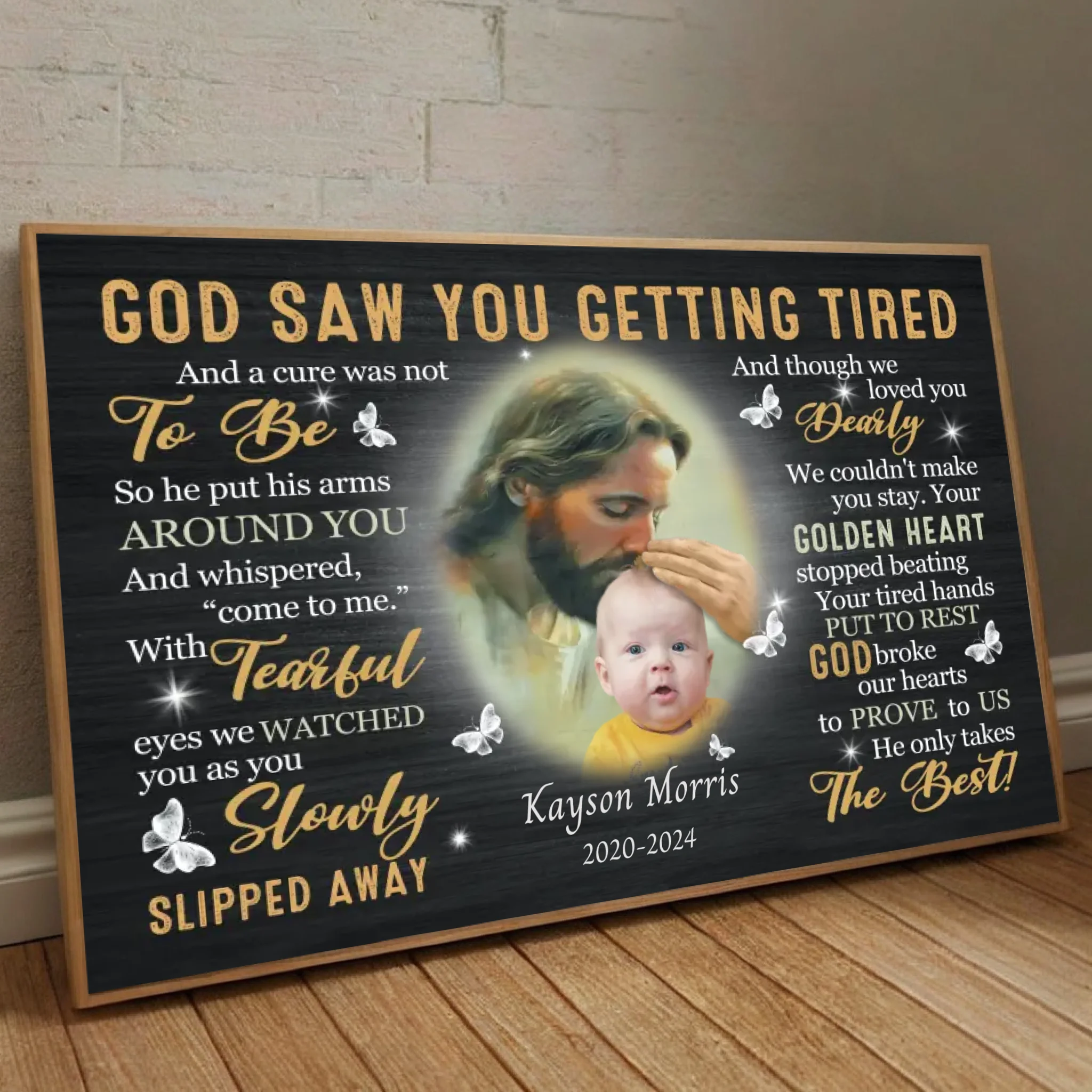 Customized Poster – A Loving Memorial Tribute for Your Beloved Son - 89Prints