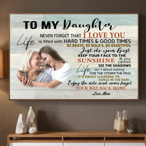 Customized 'To My Daughter' Poster – A Loving Personalized Gift - 89Prints