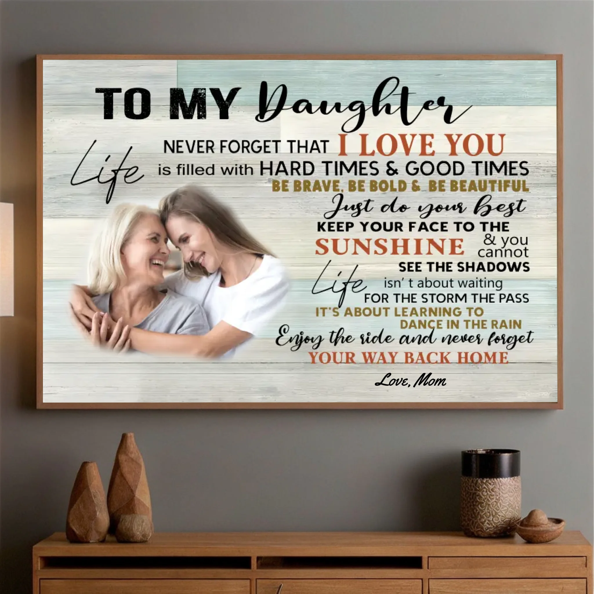 Customized 'To My Daughter' Poster – A Loving Personalized Gift - 89Prints