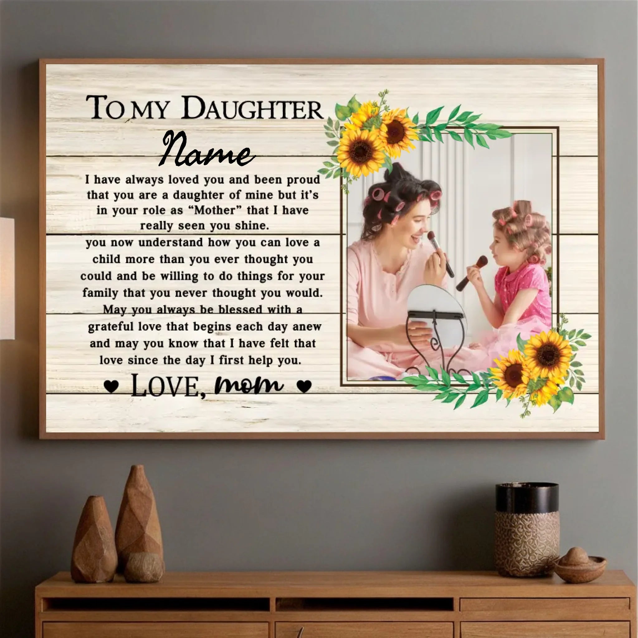 Personalized Daughter Gift Poster – A Unique and Heartfelt Way to Show Your Love - 89Prints