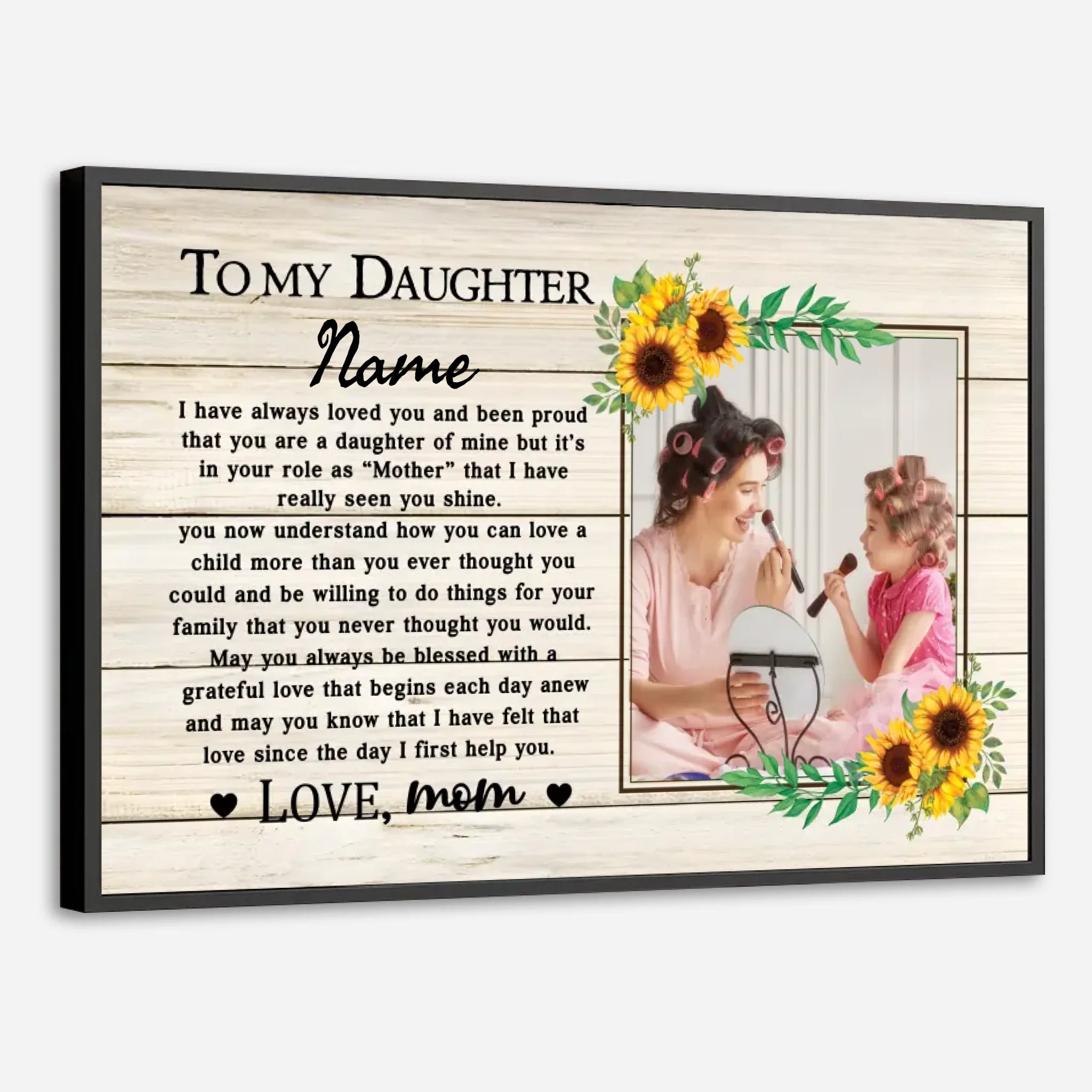 Personalized Daughter Gift Poster – A Unique and Heartfelt Way to Show Your Love - 89Prints