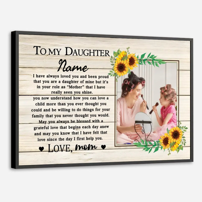 Personalized Daughter Gift Poster – A Unique and Heartfelt Way to Show Your Love - 89Prints