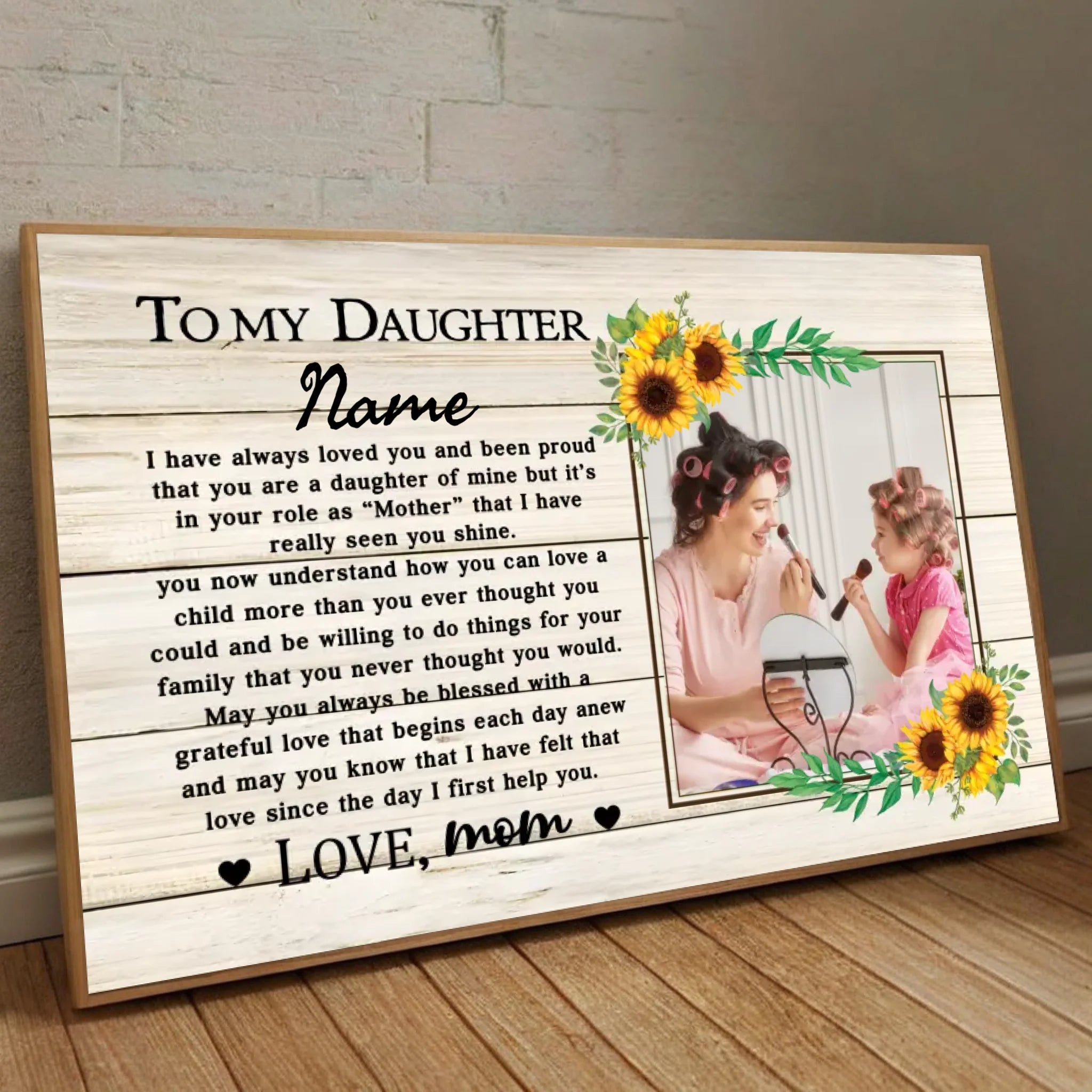 Personalized Daughter Gift Poster – A Unique and Heartfelt Way to Show Your Love - 89Prints