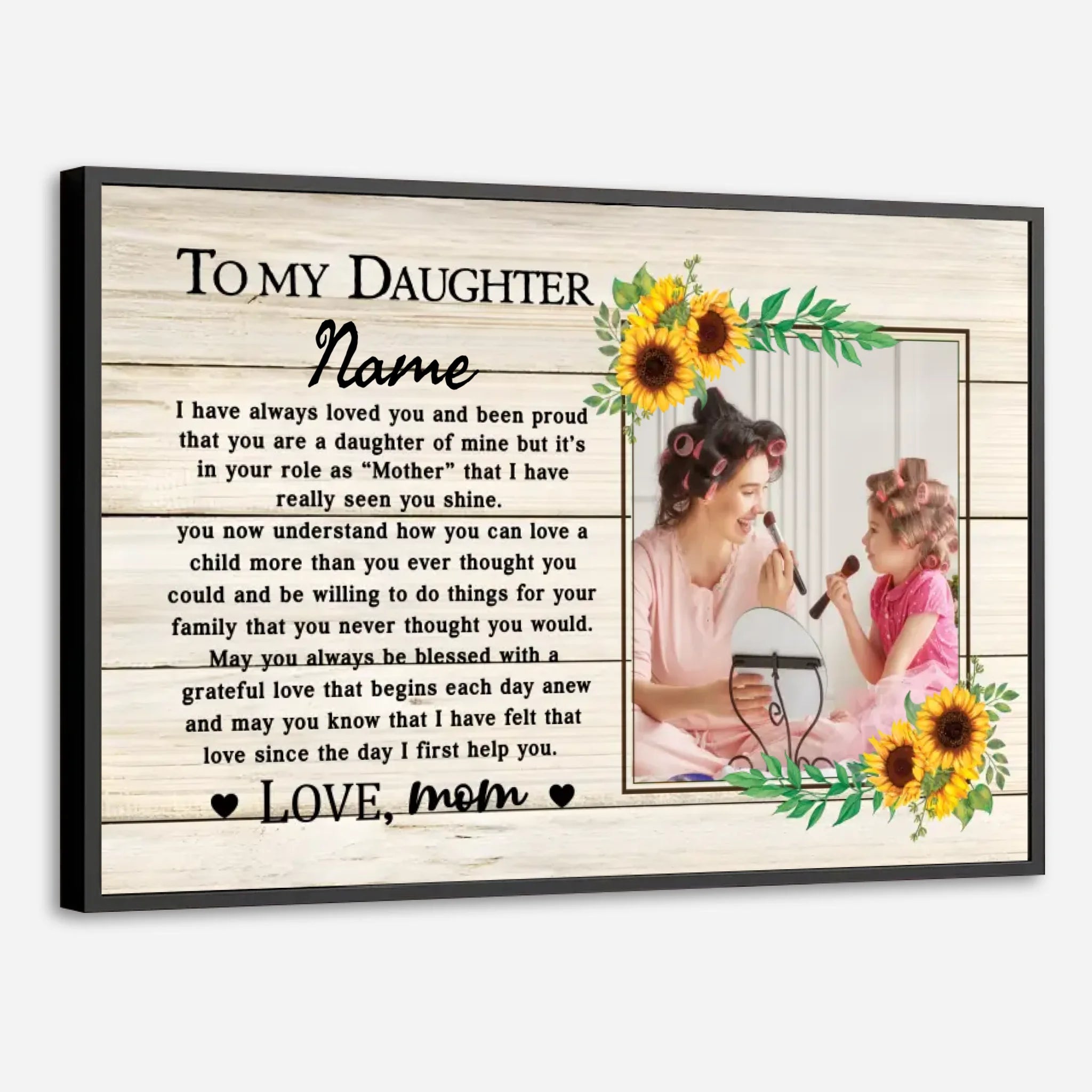 Personalized Daughter Gift Poster – A Unique and Heartfelt Way to Show Your Love - 89Prints