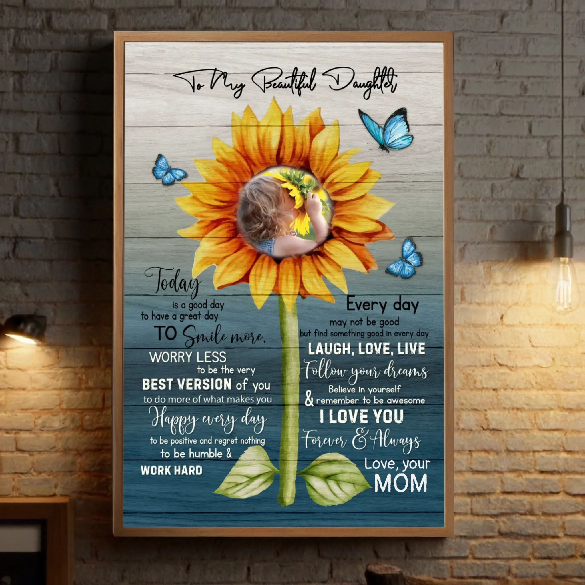 Uplifting Custom Poster for Daughters – Inspire and Celebrate Your Amazing Girl - 89Prints