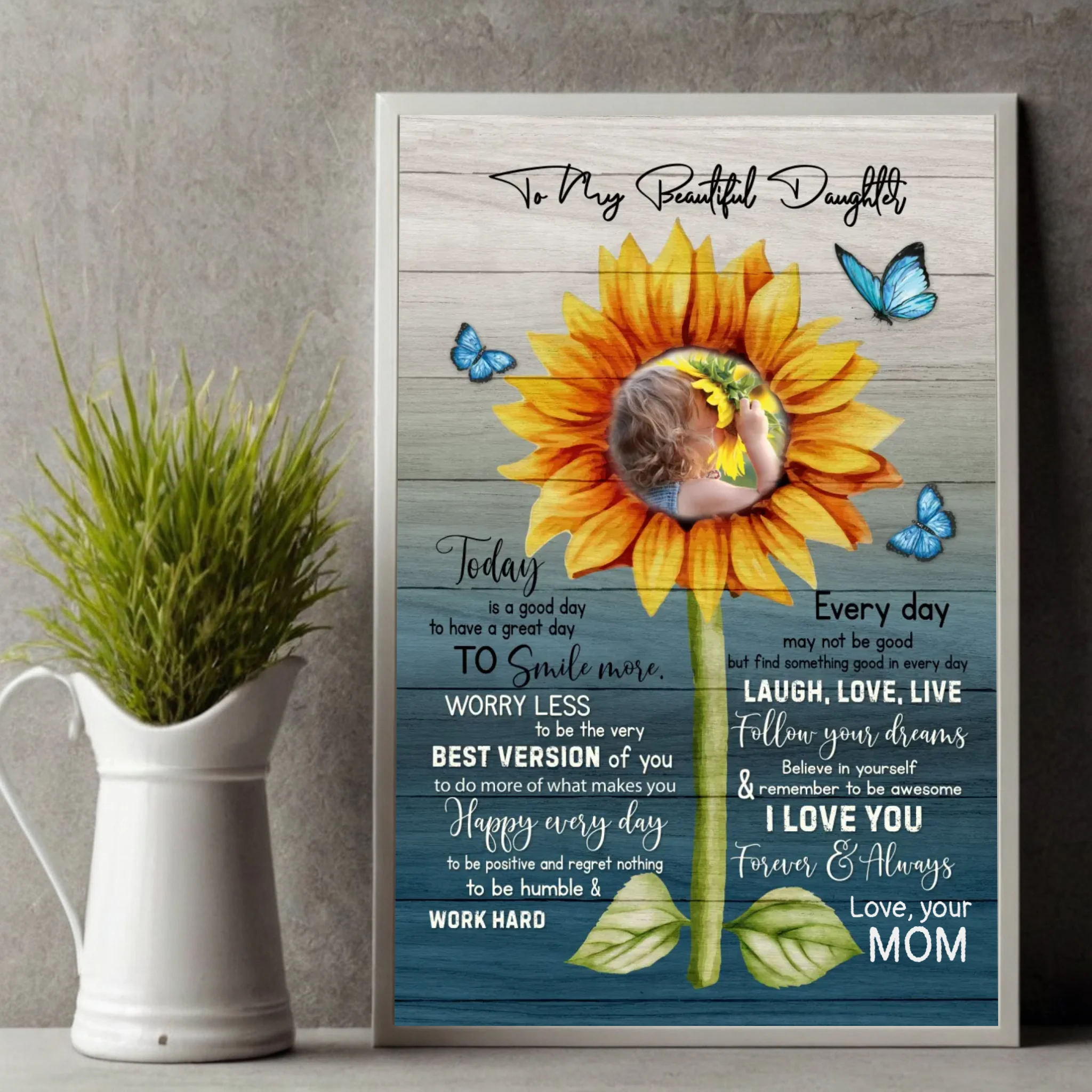 Uplifting Custom Poster for Daughters – Inspire and Celebrate Your Amazing Girl - 89Prints