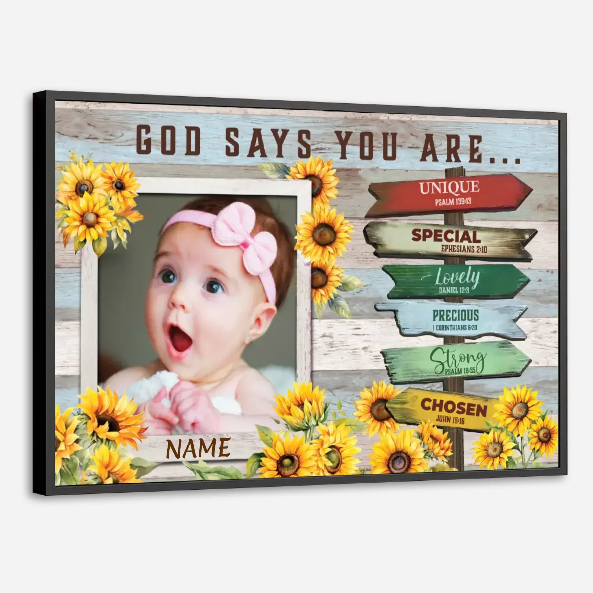 Customizable Faith-Inspired Poster – A Spiritual Gift for Your Daughter - 89Prints