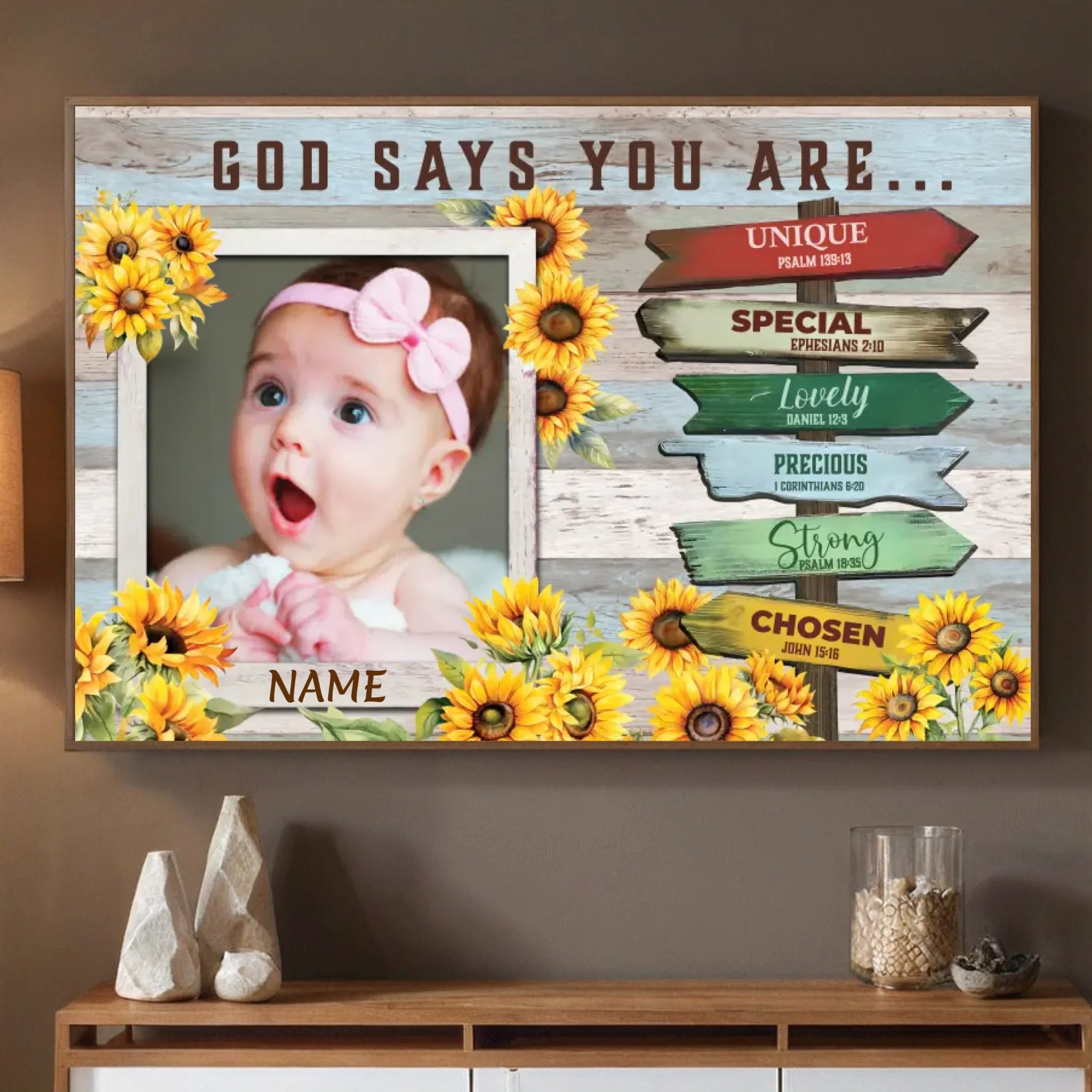 Customizable Faith-Inspired Poster – A Spiritual Gift for Your Daughter - 89Prints
