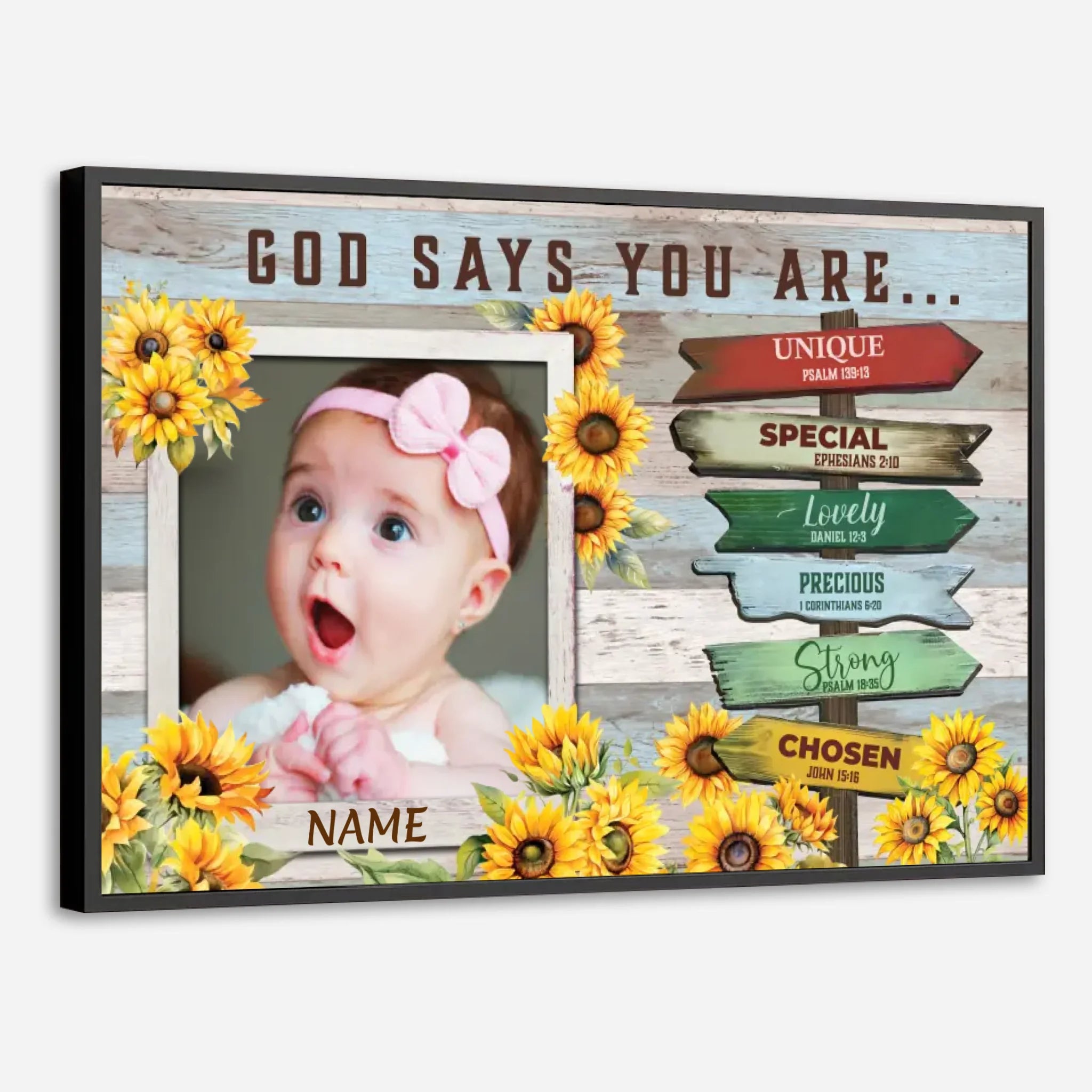 Customizable Faith-Inspired Poster – A Spiritual Gift for Your Daughter - 89Prints