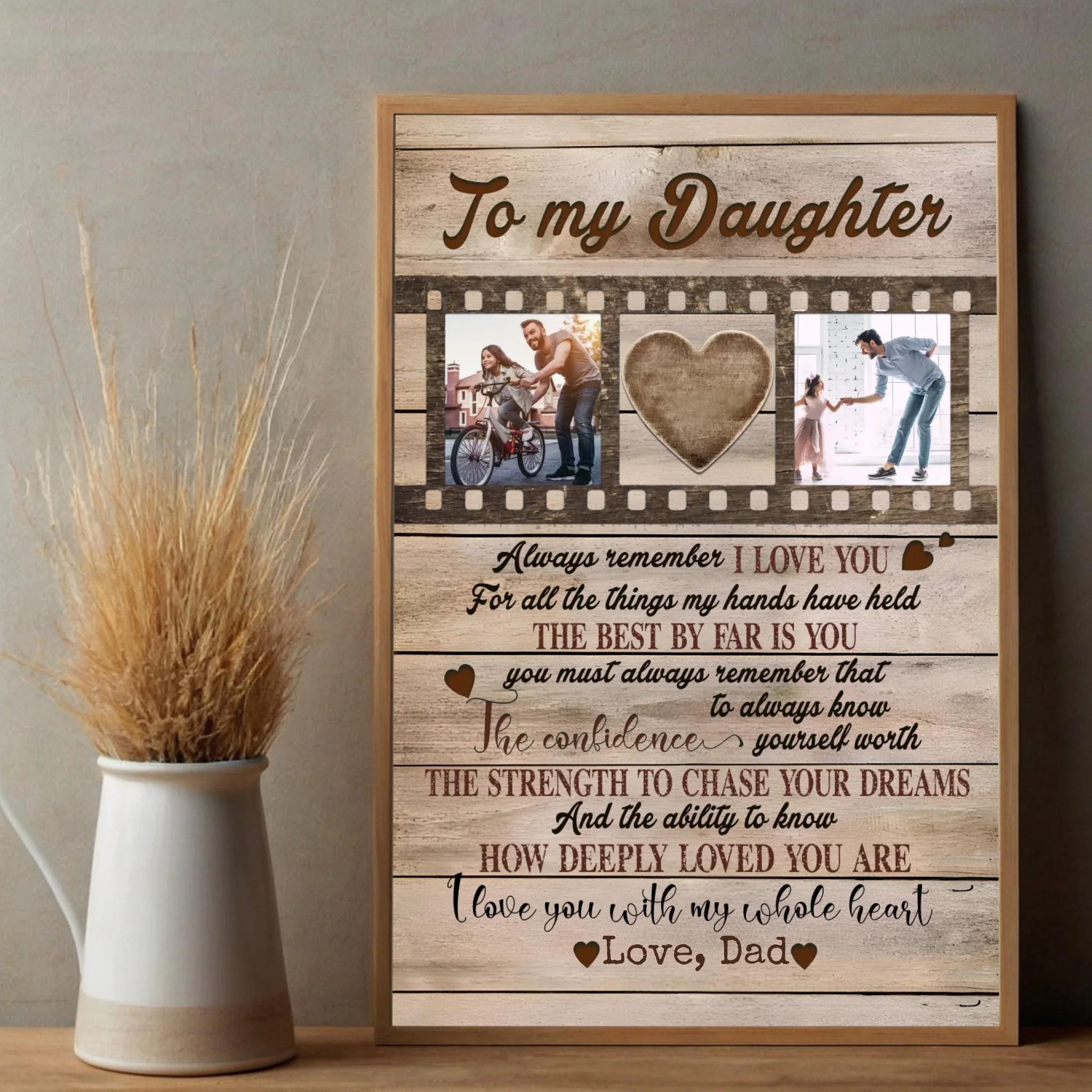 Customizable Poster – To My Daughters, With Love and Meaning - 89Prints