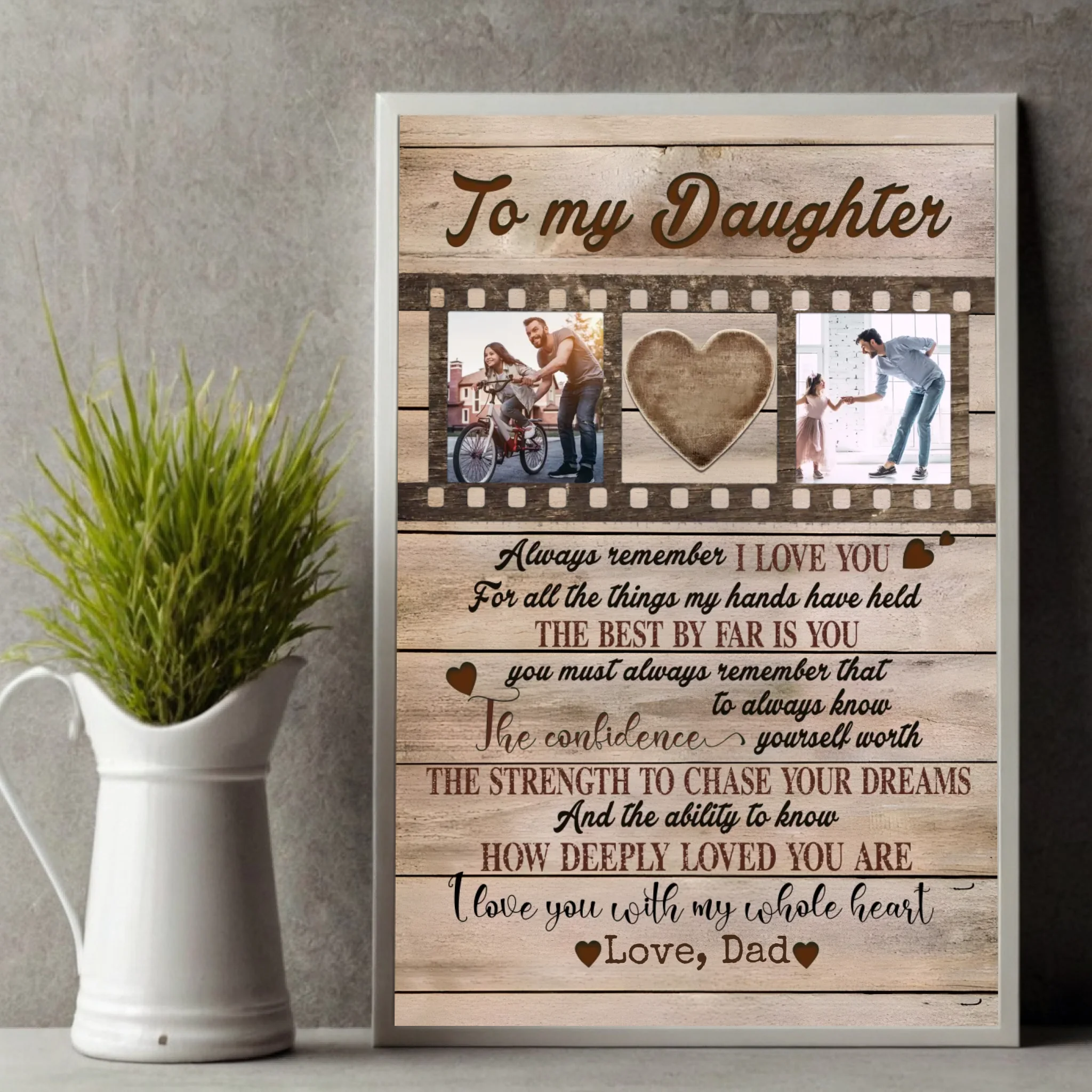 Customizable Poster – To My Daughters, With Love and Meaning - 89Prints
