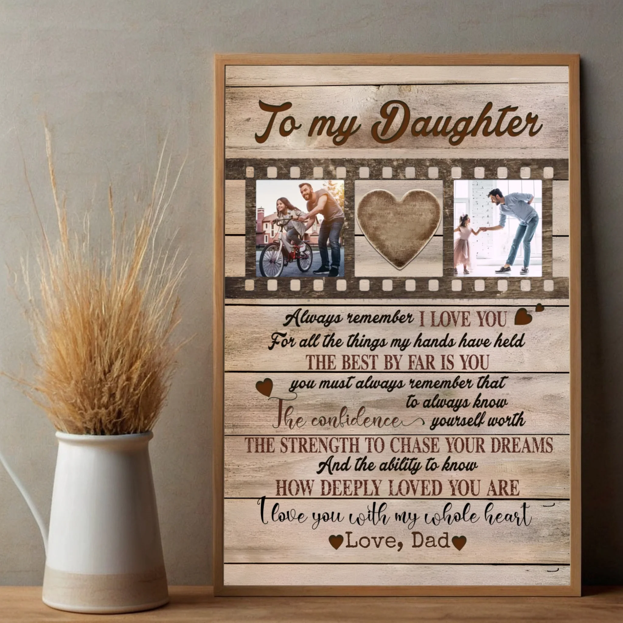 Customizable Poster – To My Daughters, With Love and Meaning - 89Prints