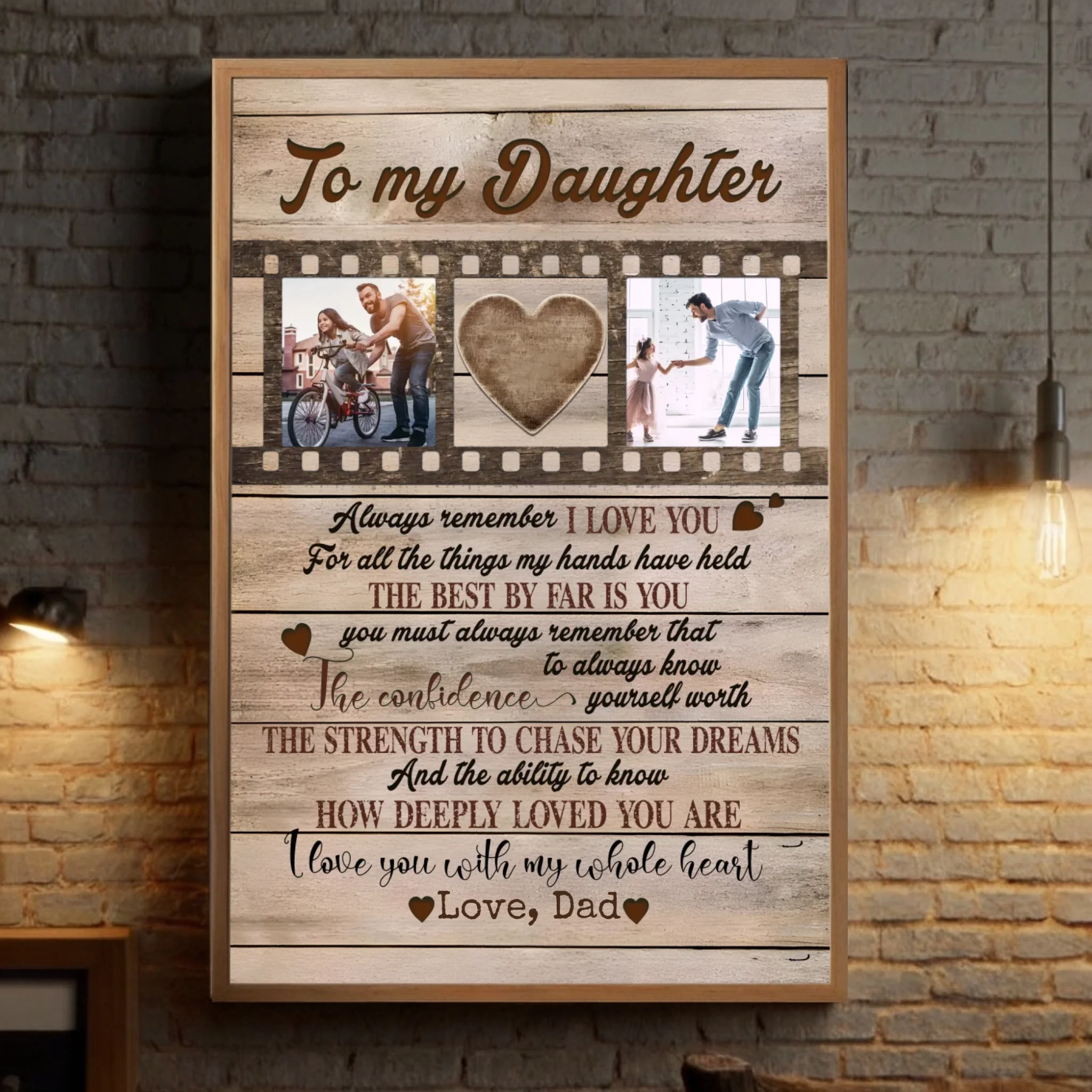 Customizable Poster – To My Daughters, With Love and Meaning - 89Prints