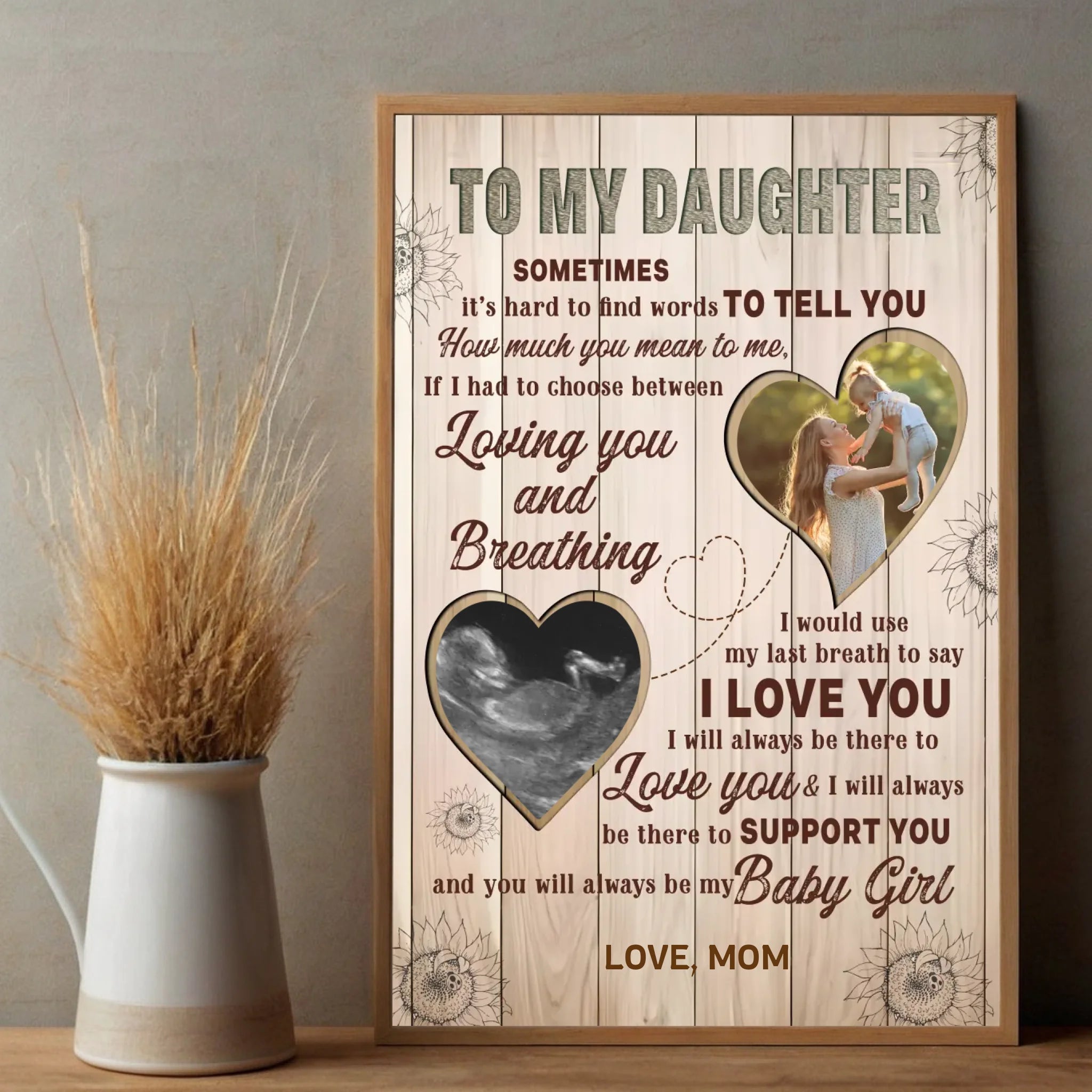 Customizable Poster for Daughters – A Touching Expression of Love - 89Prints