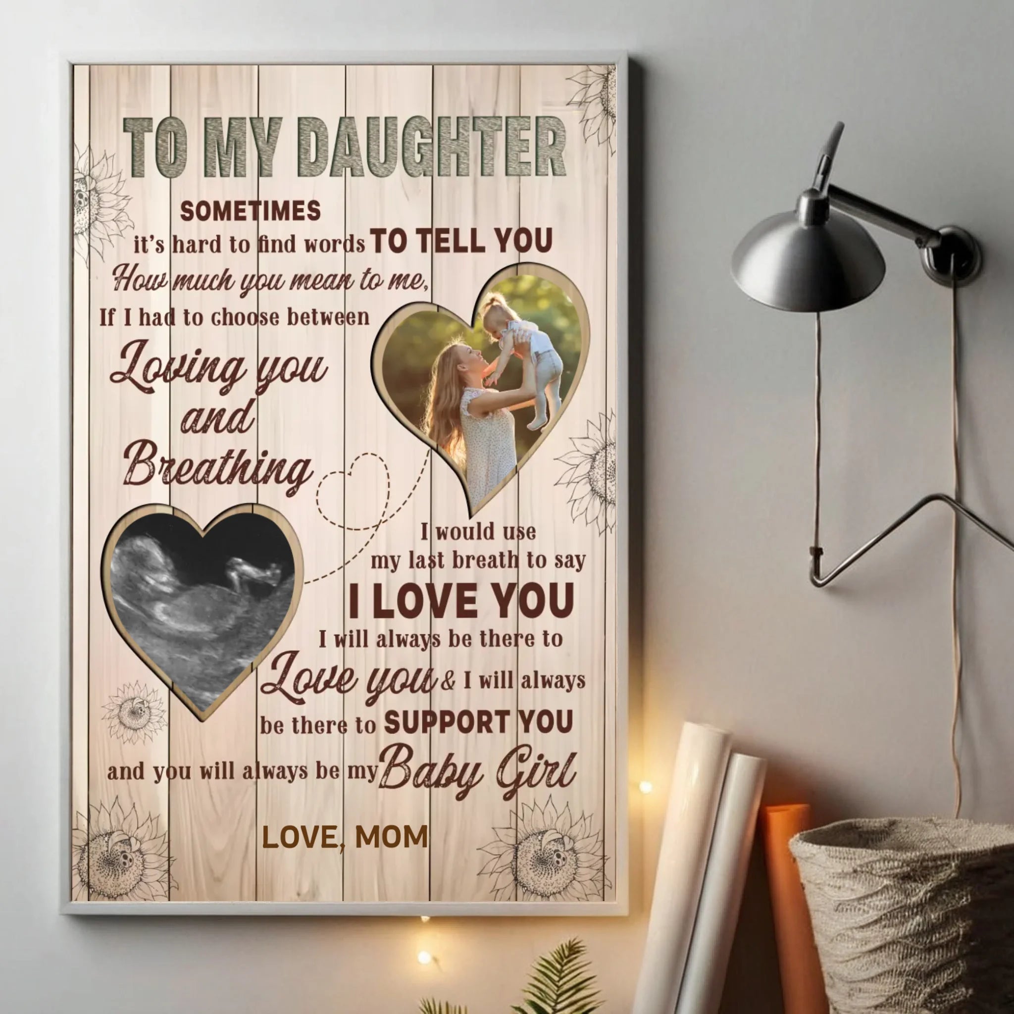 Customizable Poster for Daughters – A Touching Expression of Love - 89Prints