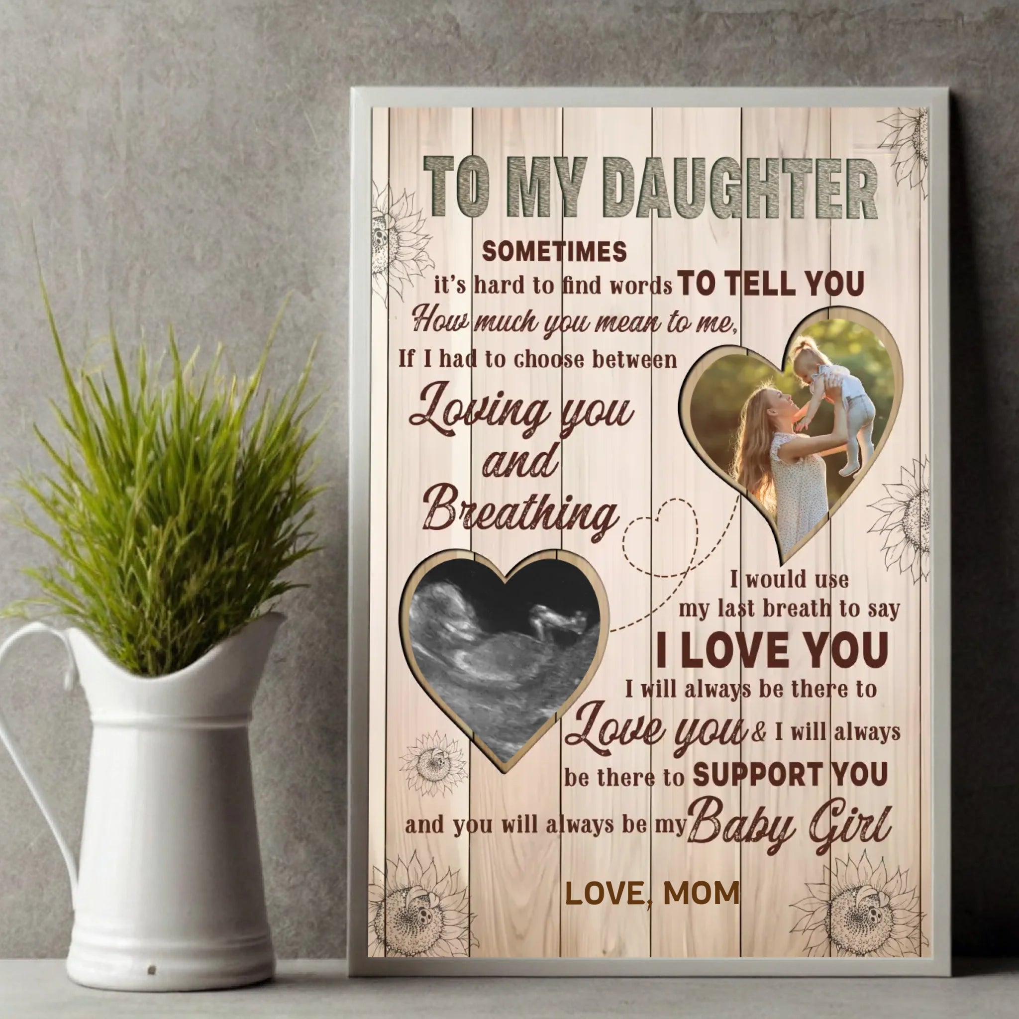 Customizable Poster for Daughters – A Touching Expression of Love - 89Prints