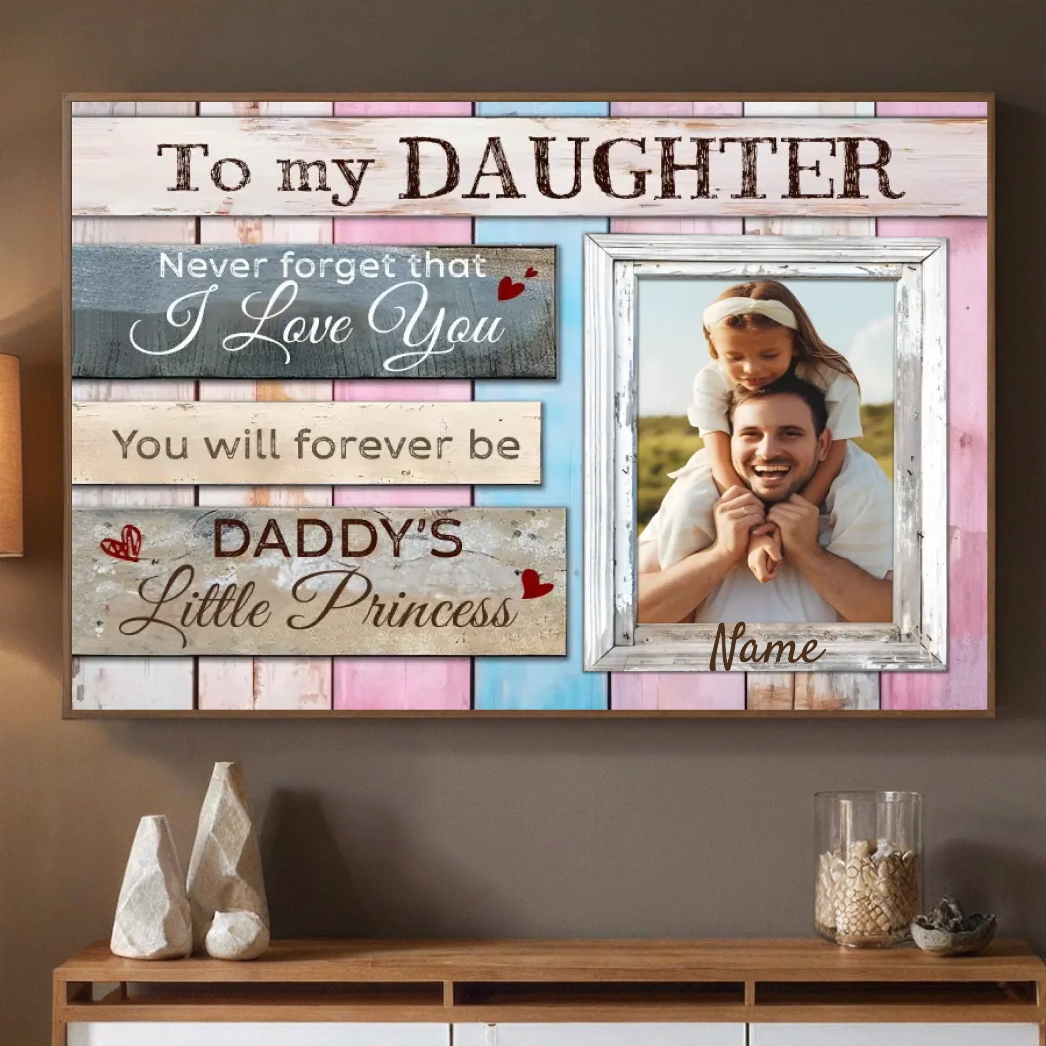 A Personalized Poster for Daughters – A Heartfelt Message from Dad - 89Prints
