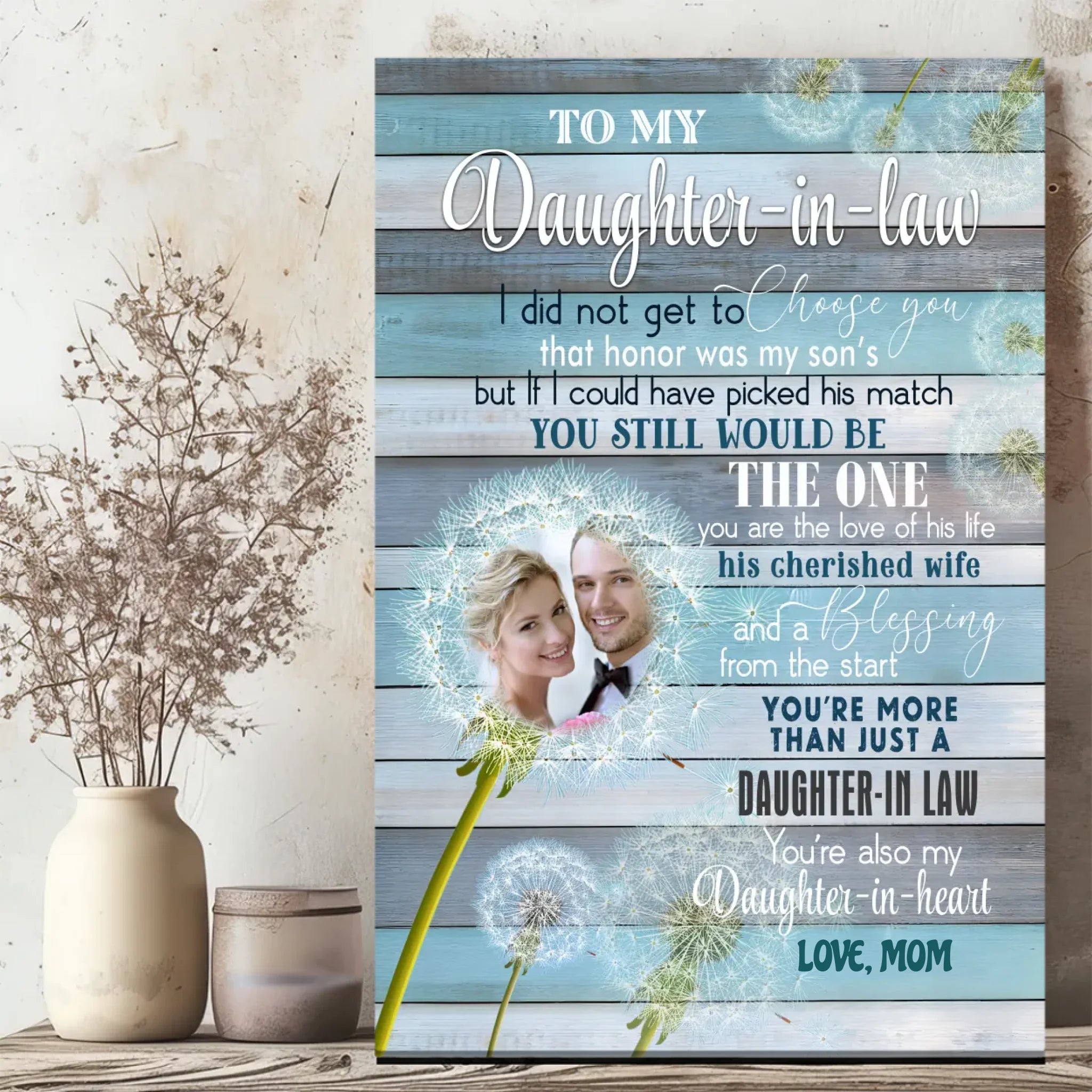 Customizable Canvas for Daughter-in-Law: A Heartfelt Gift from 89Prints