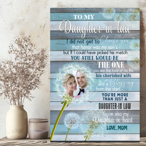 Customizable Canvas for Daughter-in-Law: A Heartfelt Gift from 89Prints