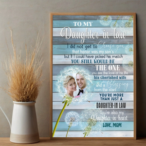 Personalized Poster for Daughter-in-law – Heartfelt Gift from Mother-in-law