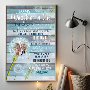 Personalized Poster for Daughter-in-law – Heartfelt Gift from Mother-in-law
