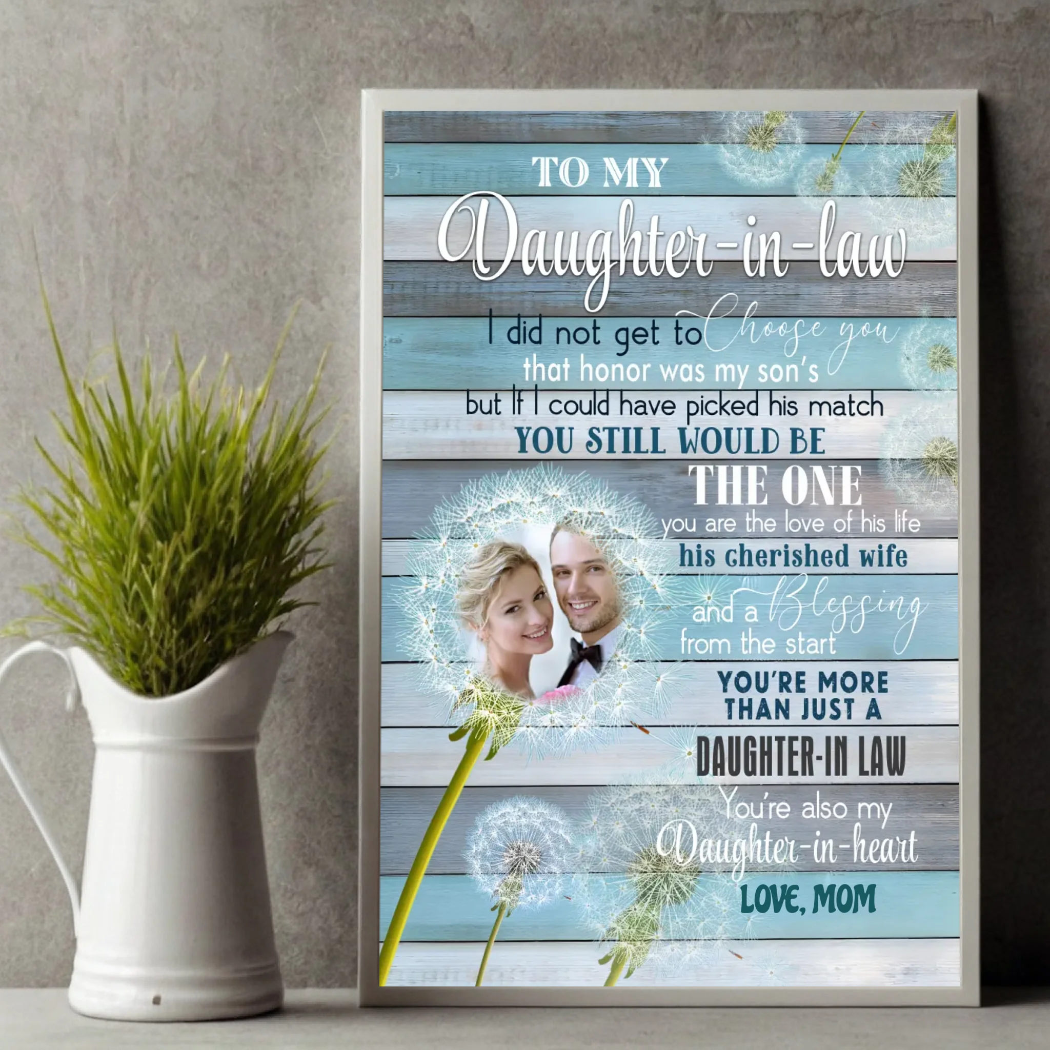 Personalized Poster for Daughter-in-law – Heartfelt Gift from Mother-in-law