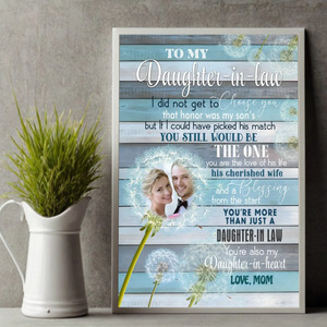 Personalized Poster for Daughter-in-law – Heartfelt Gift from Mother-in-law