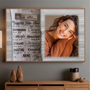 Personalized Daughter Poster – Custom Name, Photo & Inspirational Message - 89Prints