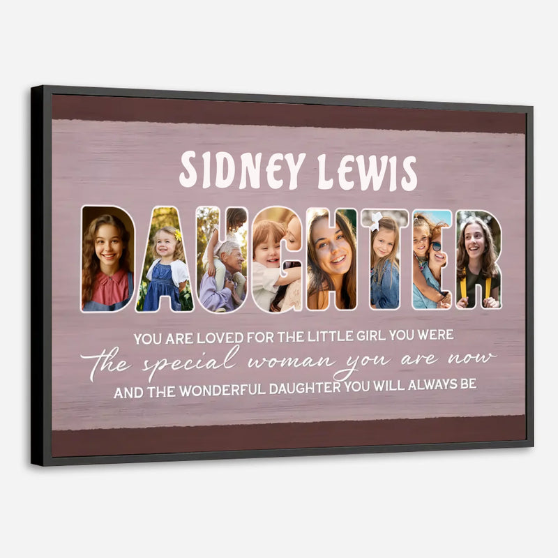 Personalized Daughter Poster – A Gift Full of Love and Memories - 89Prints