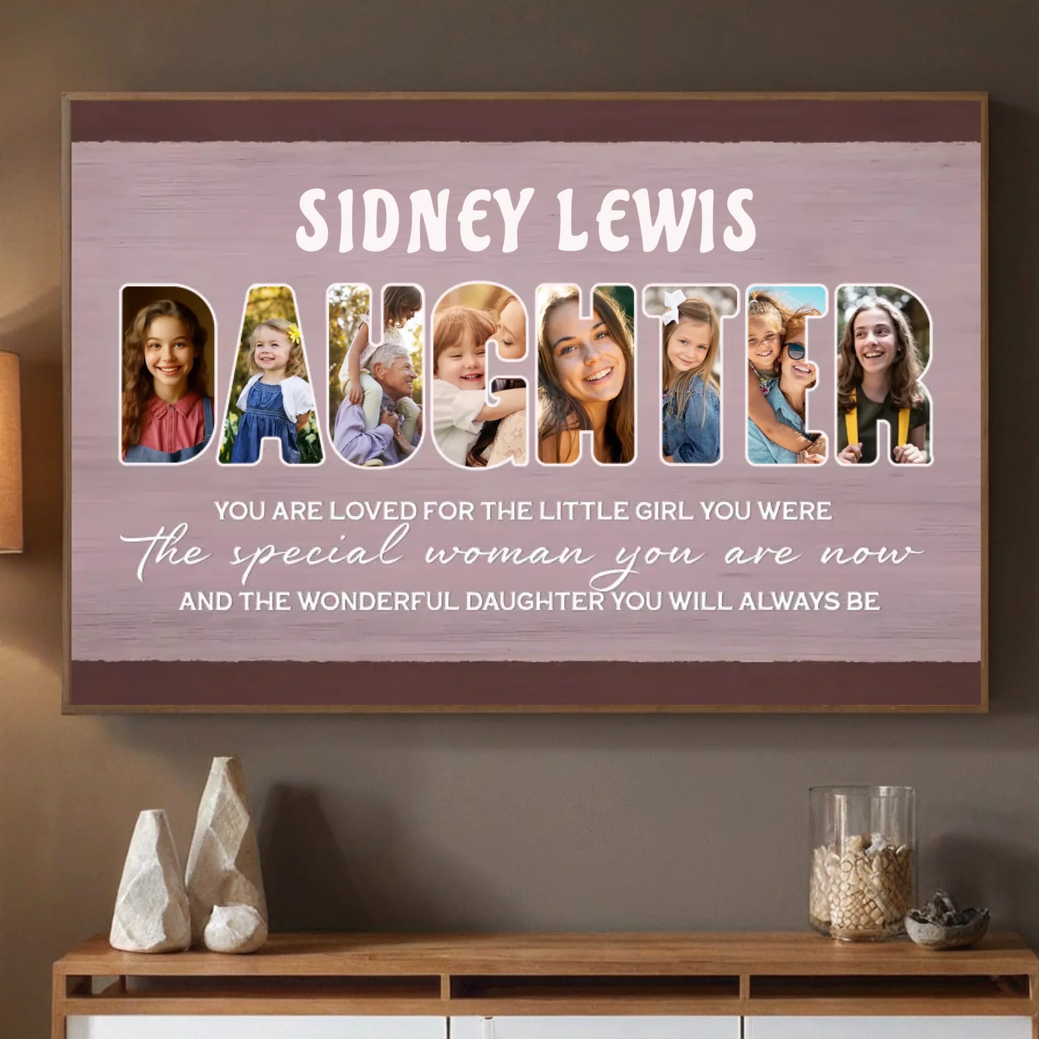 Personalized Daughter Poster – A Gift Full of Love and Memories - 89Prints