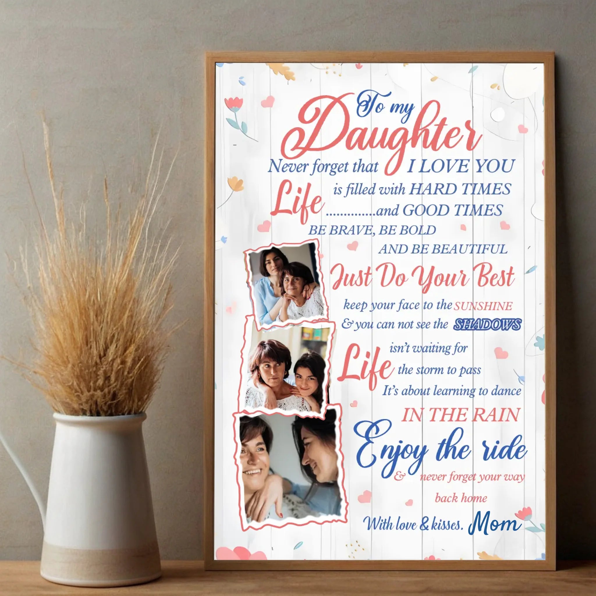 Custom Daughter Poster – A Heartfelt Gift from Mom - 89Prints