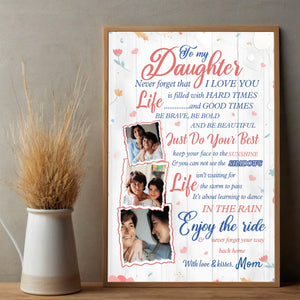 Custom Daughter Poster – A Heartfelt Gift from Mom - 89Prints