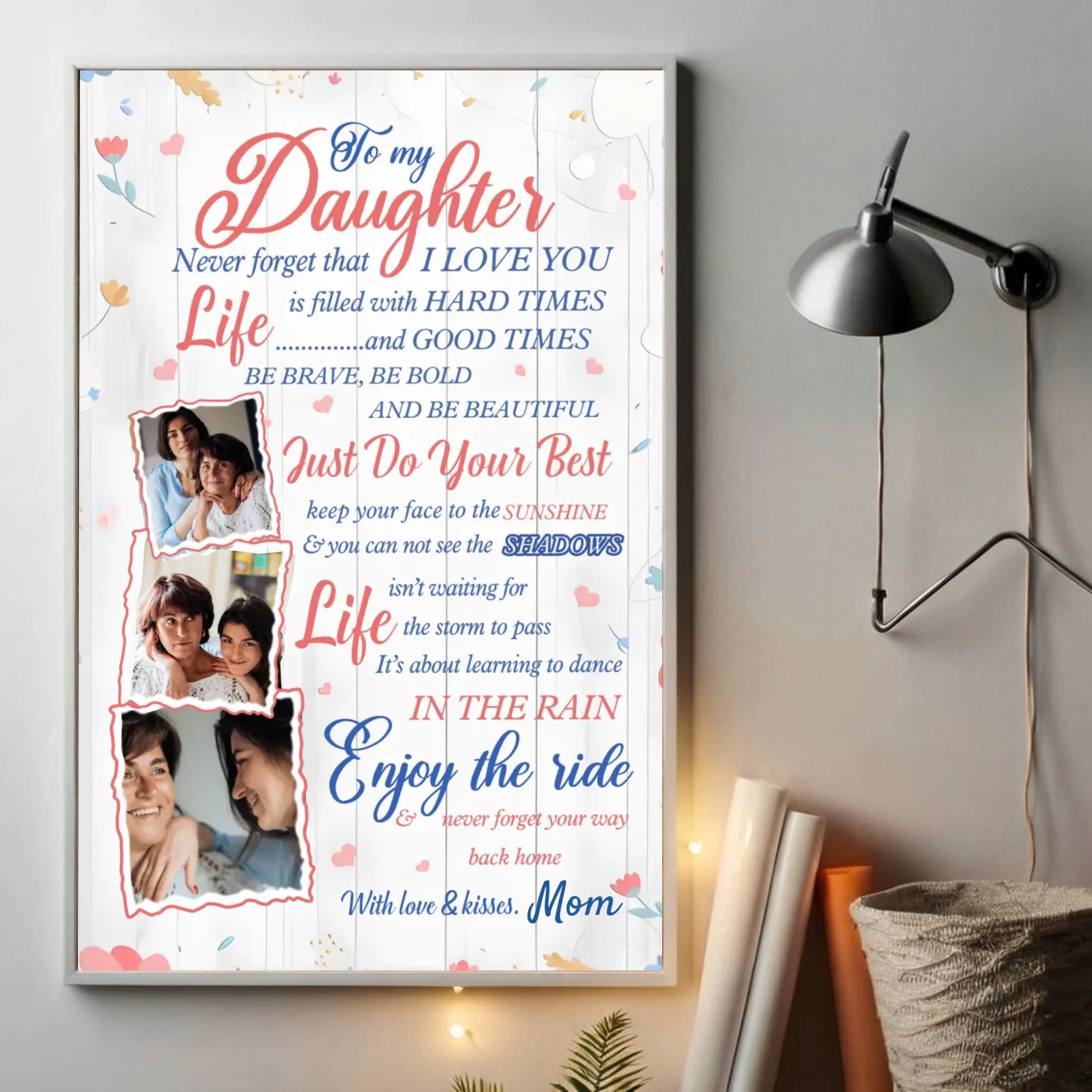 Custom Daughter Poster – A Heartfelt Gift from Mom - 89Prints