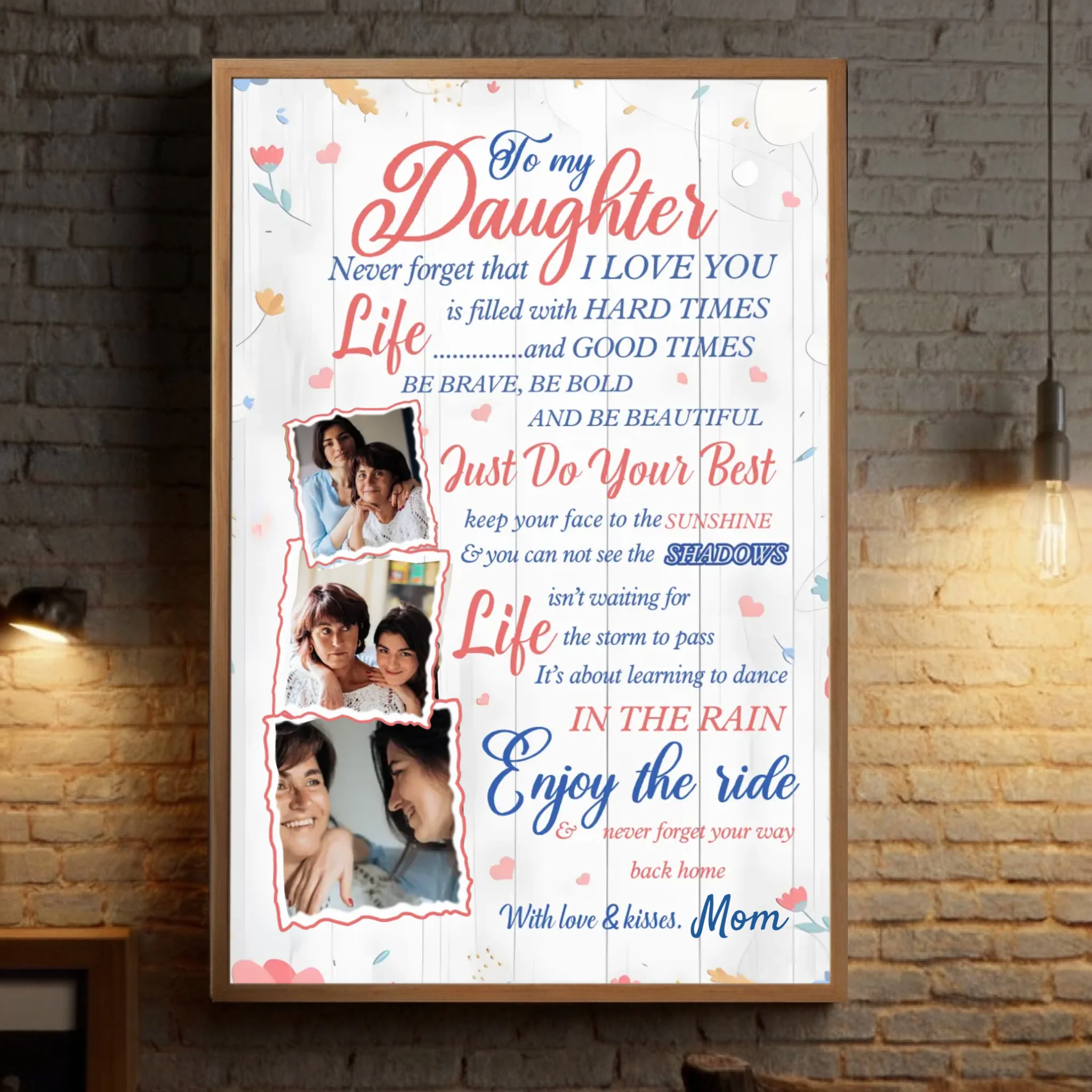 Custom Daughter Poster – A Heartfelt Gift from Mom - 89Prints