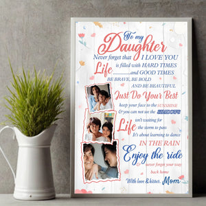 Custom Daughter Poster – A Heartfelt Gift from Mom - 89Prints