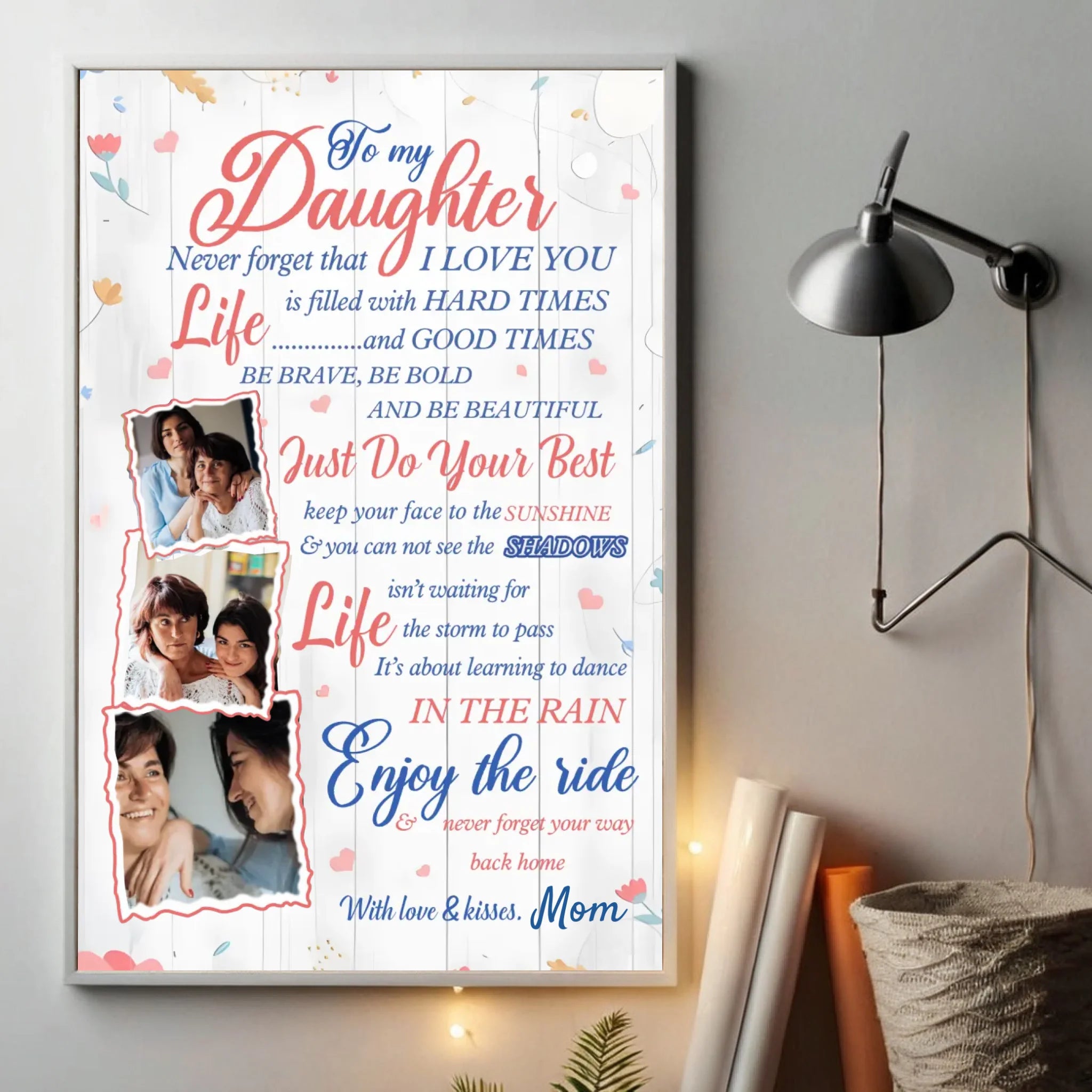 Custom Daughter Poster – A Heartfelt Gift from Mom - 89Prints