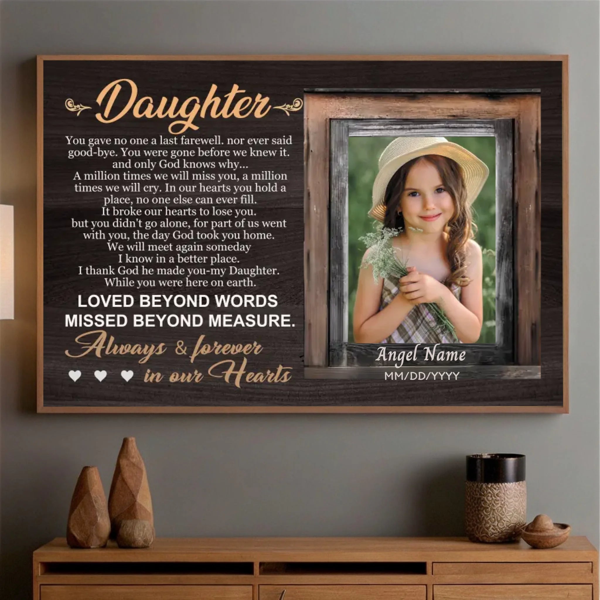 Custom Poster for Daughter – Celebrate the Unbreakable Bond of Love - 89Prints