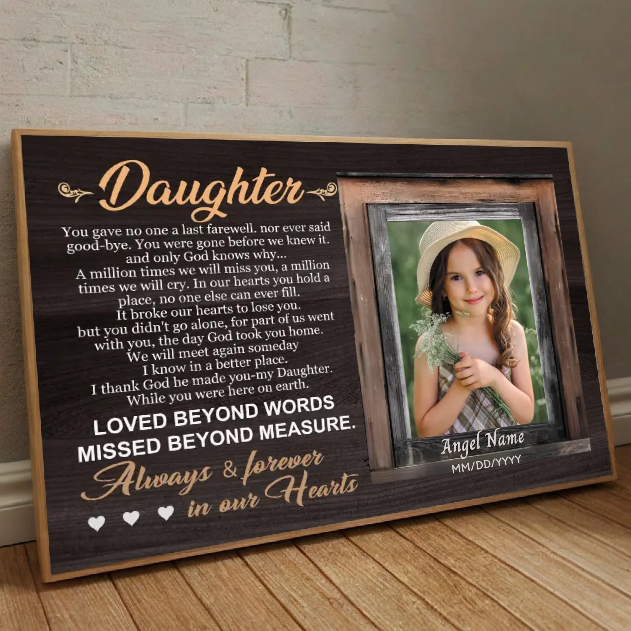 Custom Poster for Daughter – Celebrate the Unbreakable Bond of Love - 89Prints