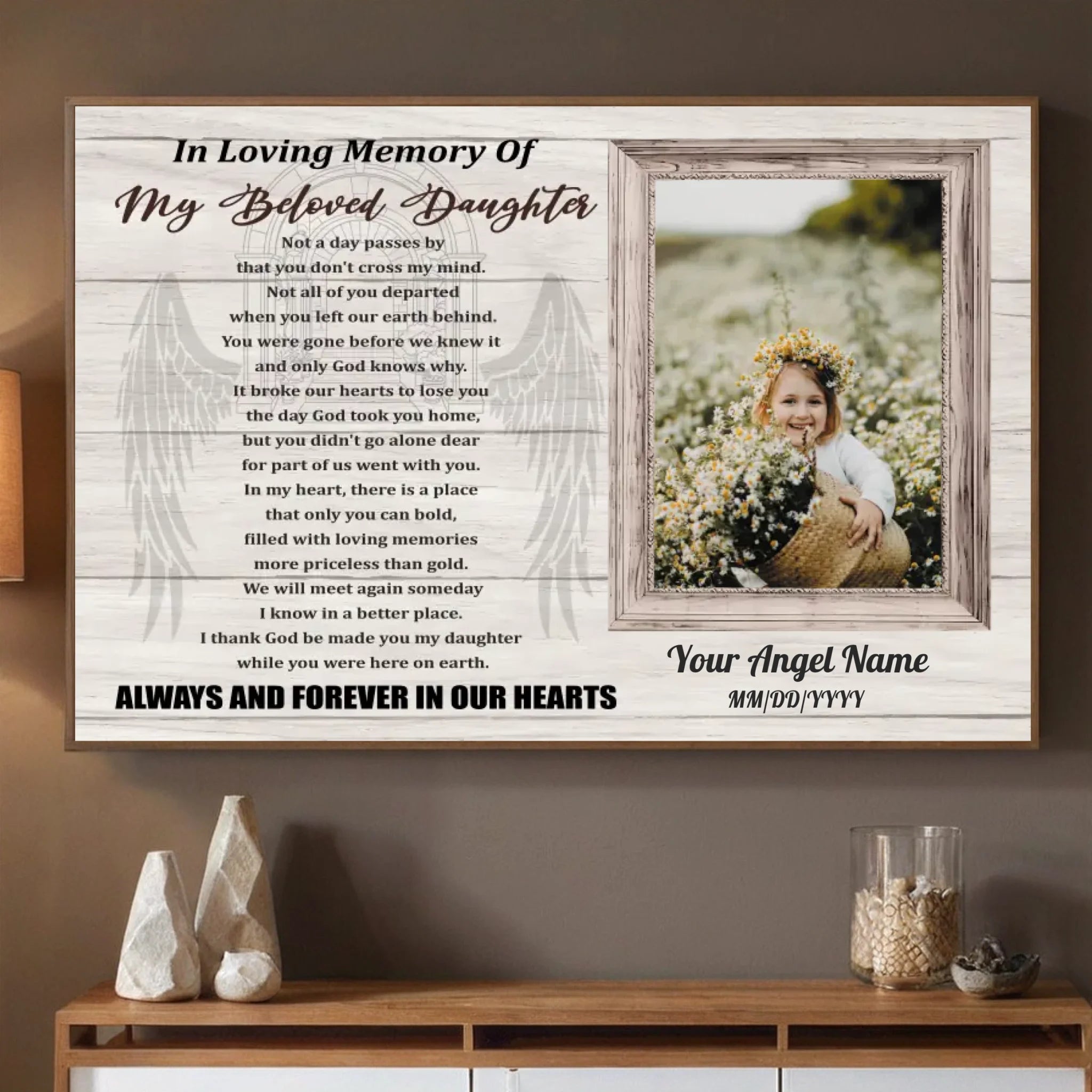 For Your Beloved Daughter’s Journey – A Custom Keepsake by 89Prints