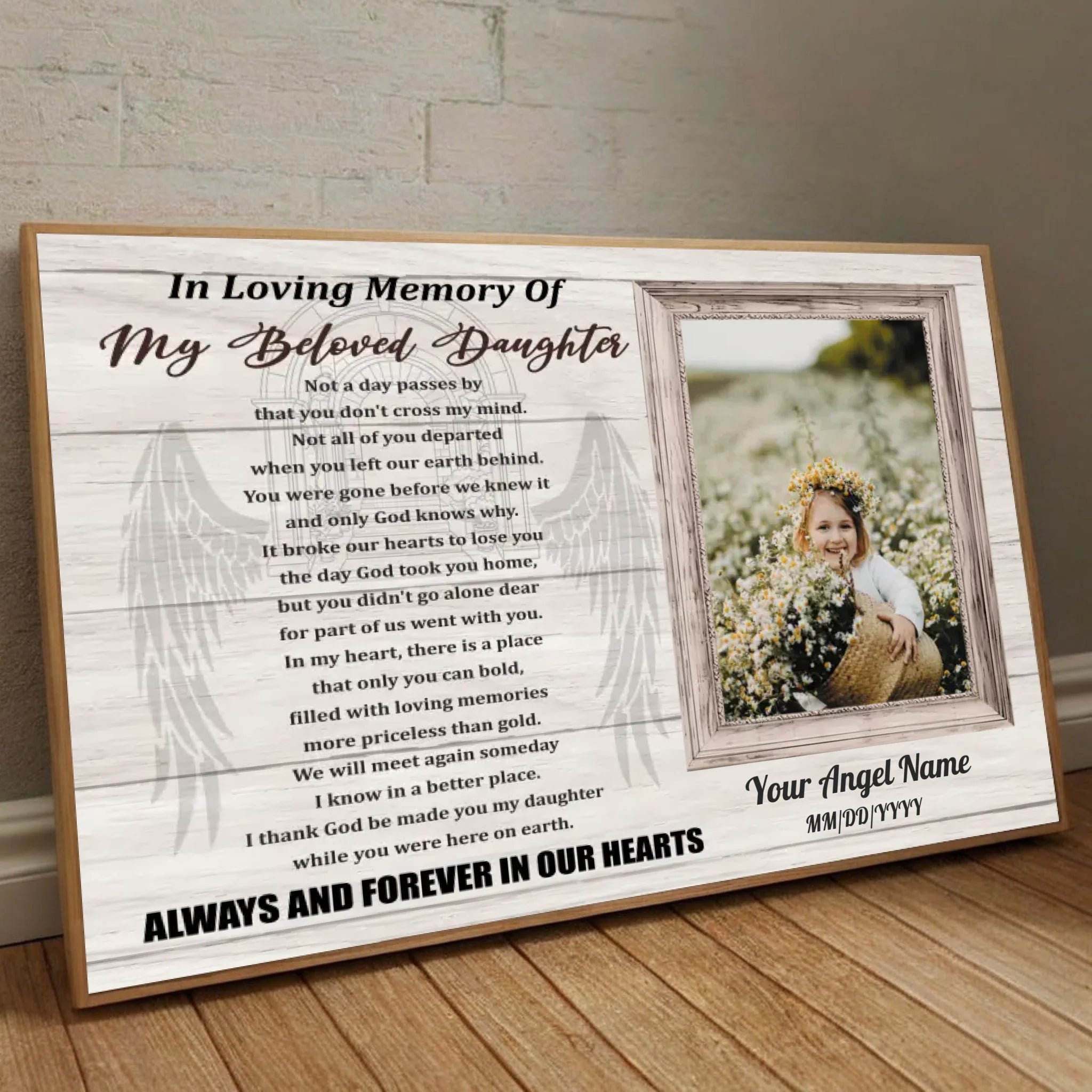 For Your Beloved Daughter’s Journey – A Custom Keepsake by 89Prints