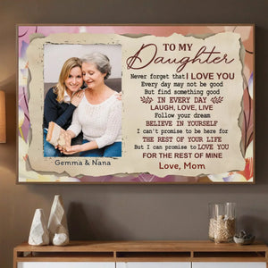 A Mother’s Love for Her Daughter – Personalized Emotional Poster - 89Prints