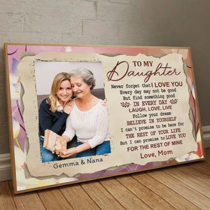 A Mother’s Love for Her Daughter – Personalized Emotional Poster - 89Prints